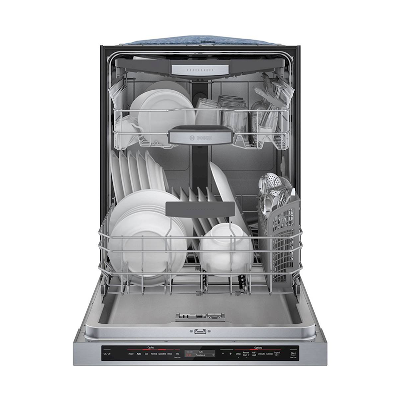 800 Series 24  Top Control Built-In Dishwasher with CrystalDry, Stainless Steel Tub, 3rd Rack, 42 dBa - Stainless steel