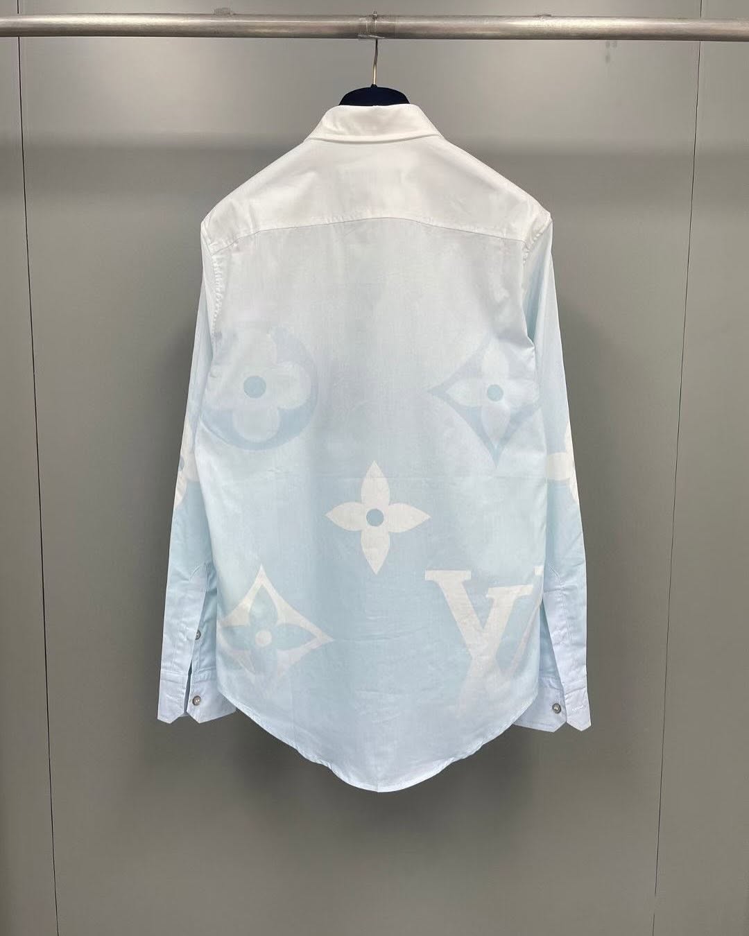 Printed Cotton Poplin Long-Sleeved Shirt