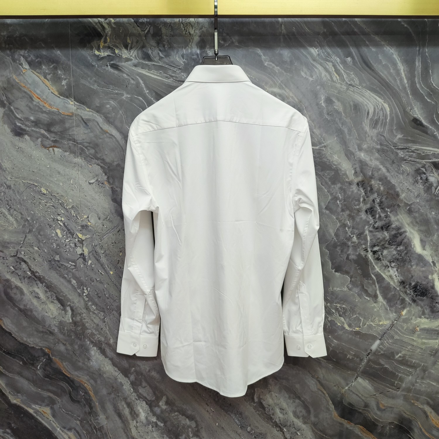 New White Letter Long Sleeve Shirt
