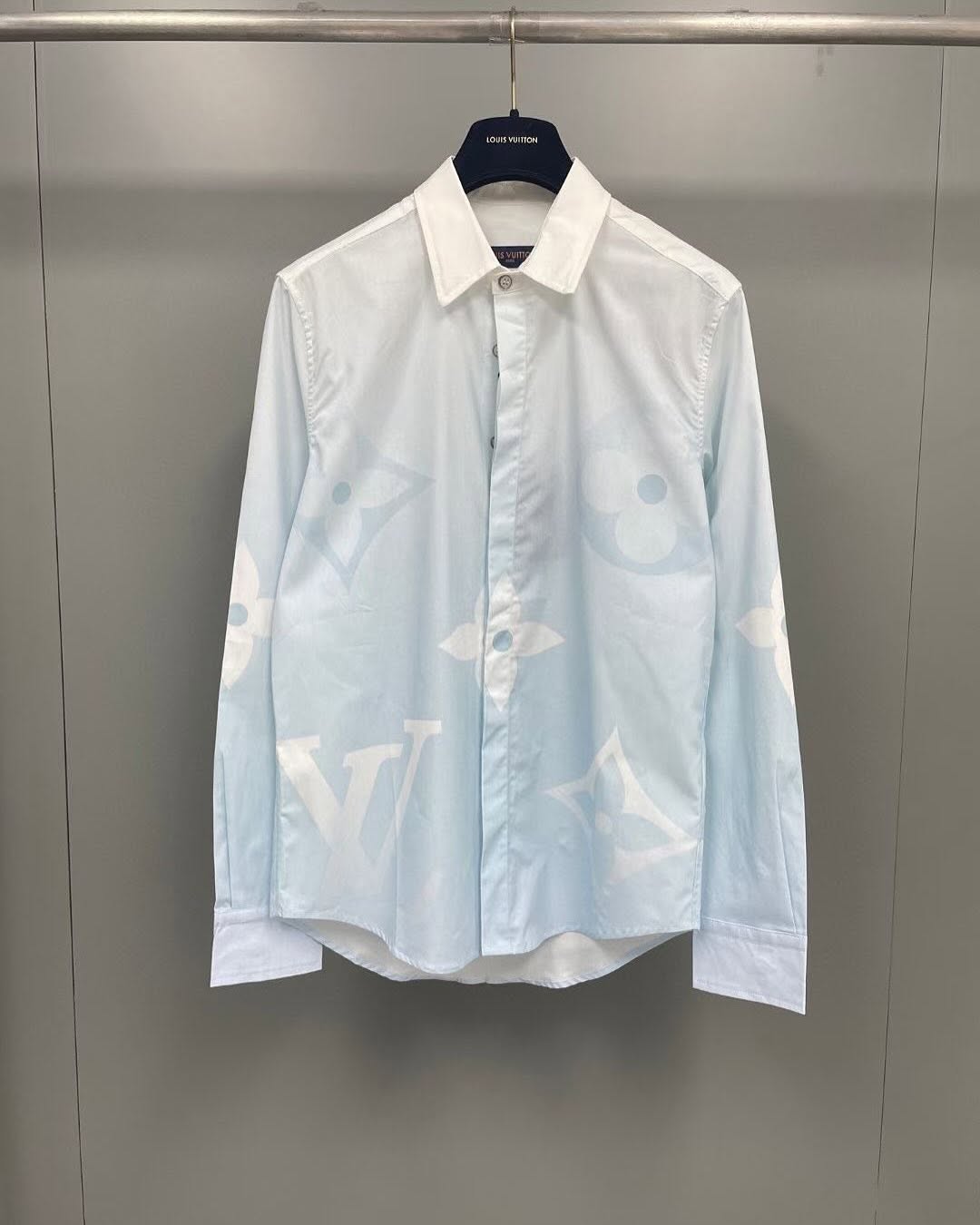Printed Cotton Poplin Long-Sleeved Shirt
