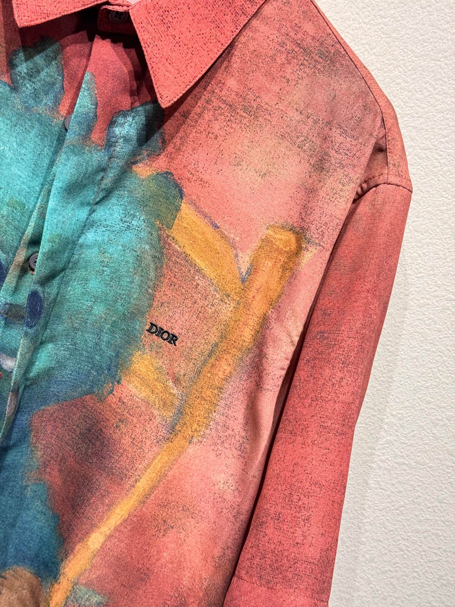 Dragon Print Distressed Shirt