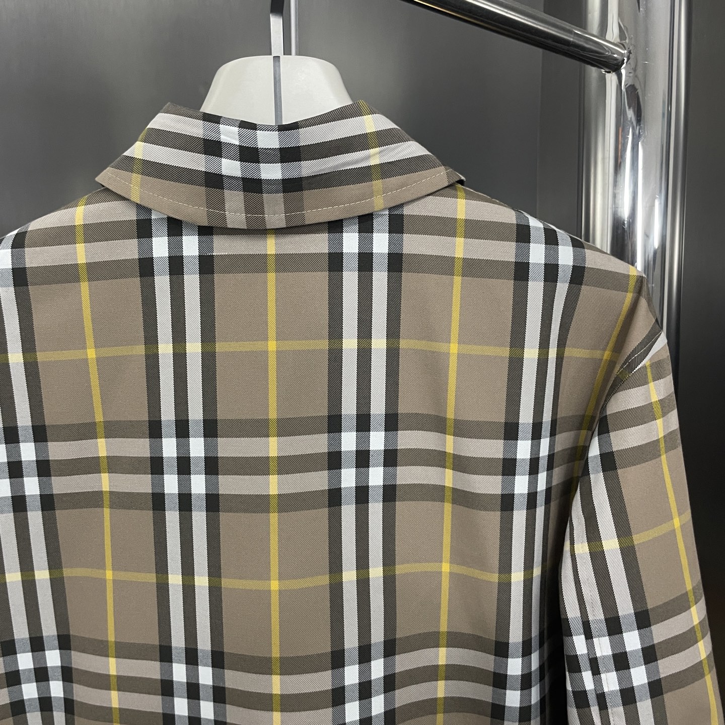 New Classic Plaid Embroidered Double-Sided Shirt