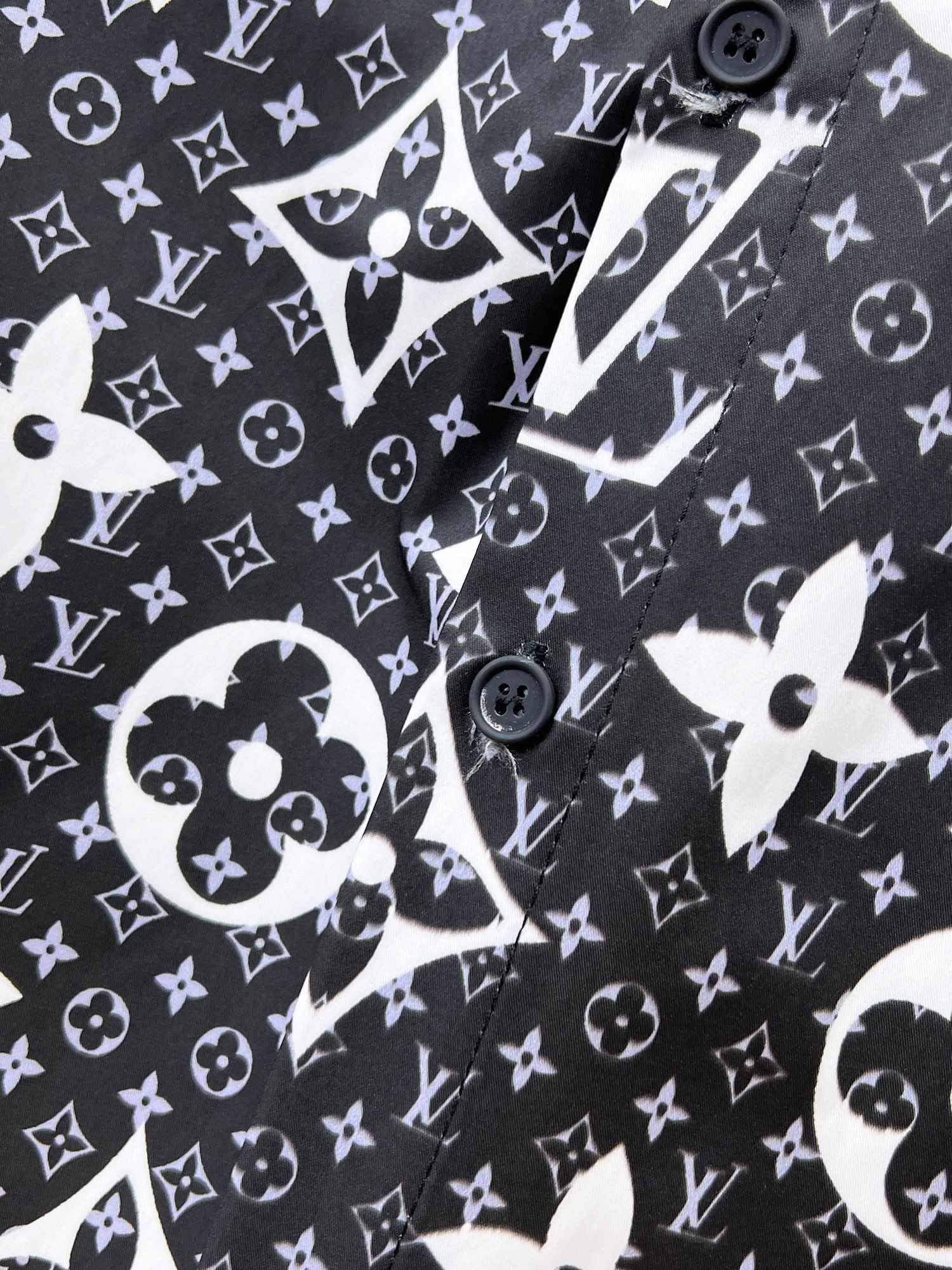 New Men-s Full Print Jacquard Shirt