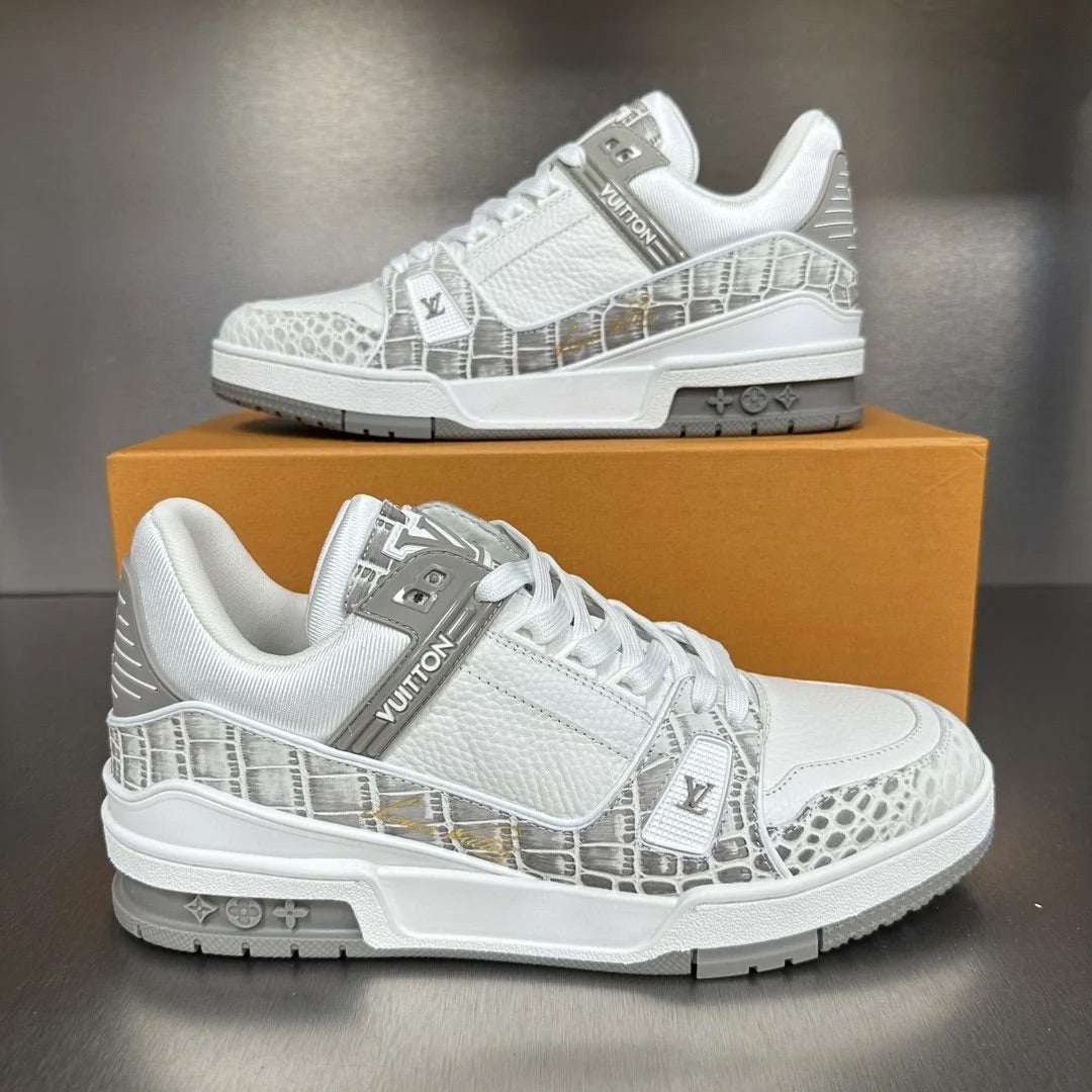 New Color-Blocked Pattern Sneakers