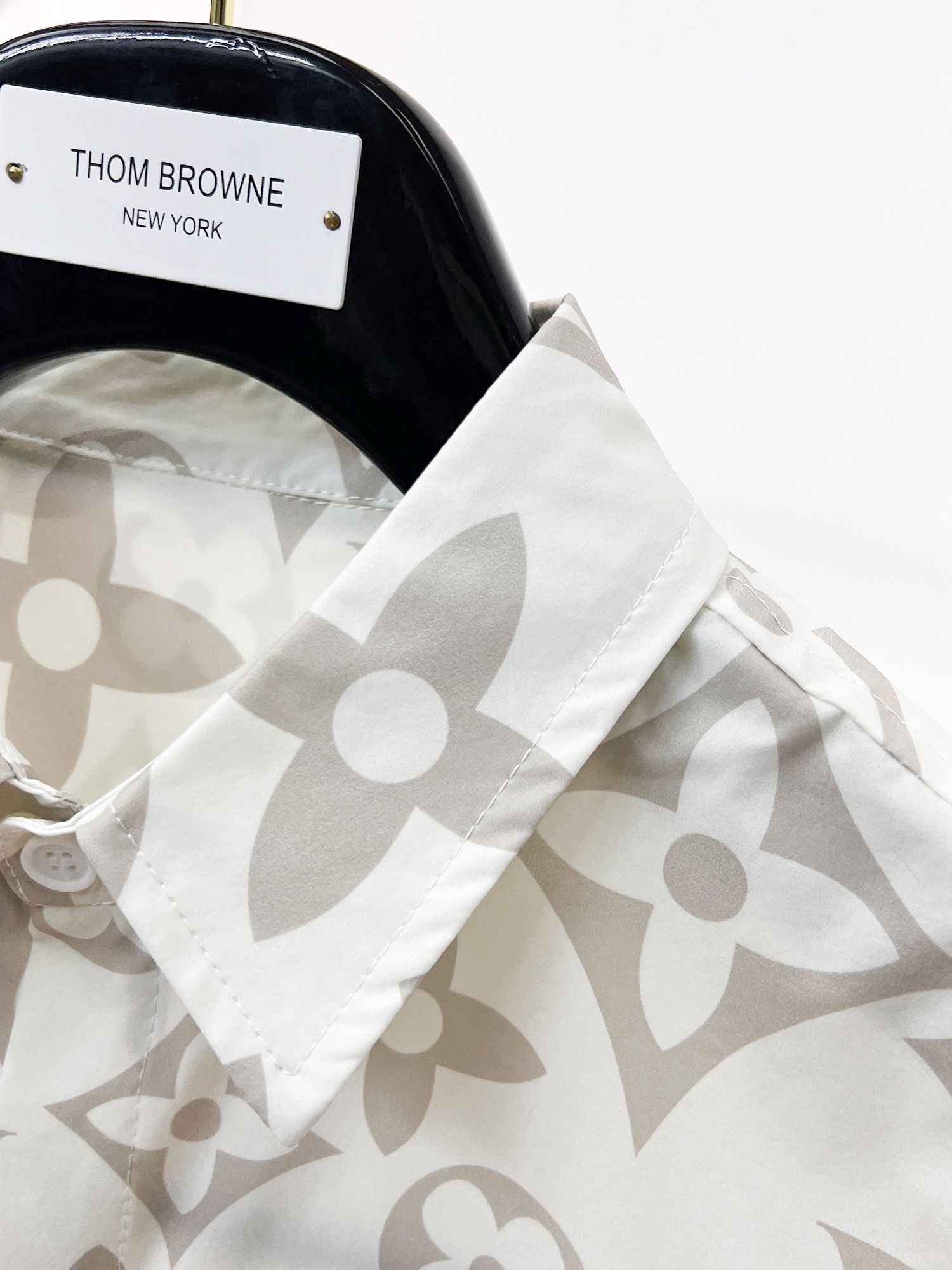 New Men-s Full Print Jacquard Shirt