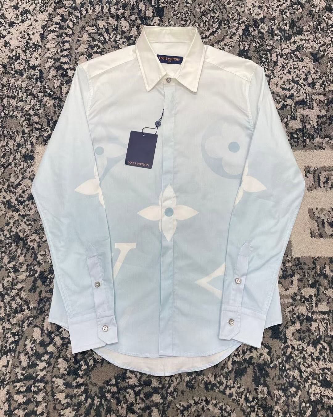 Printed Cotton Poplin Long-Sleeved Shirt