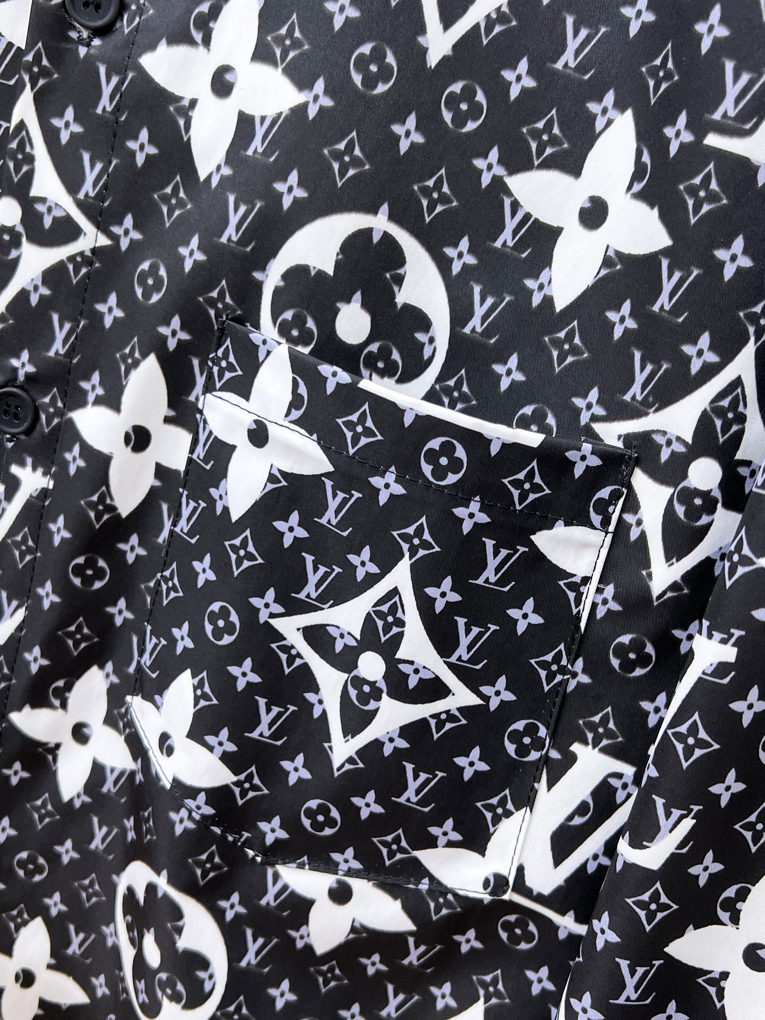 New Men-s Full Print Jacquard Shirt