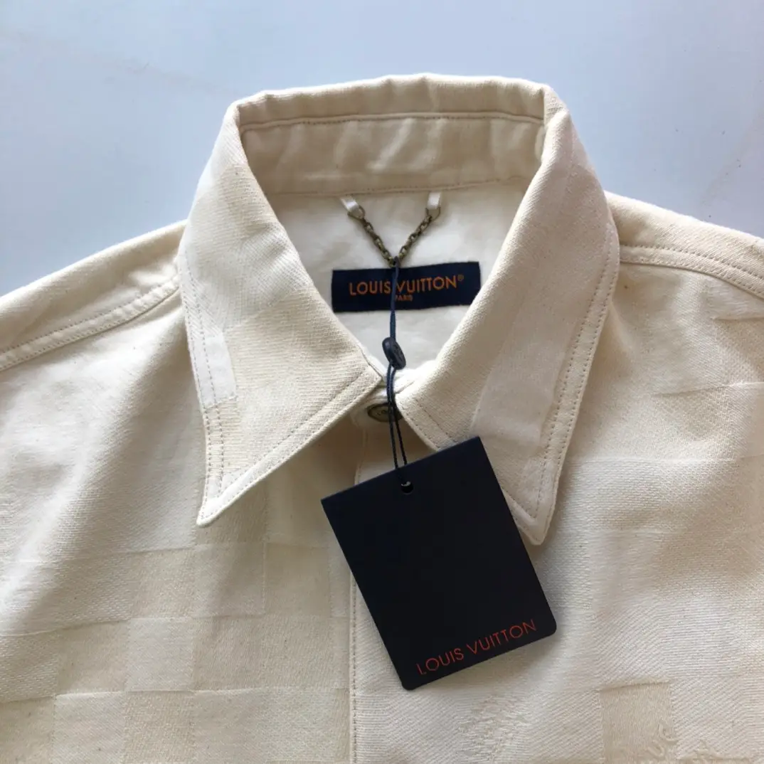 Light Checkerboard Denim Shirt