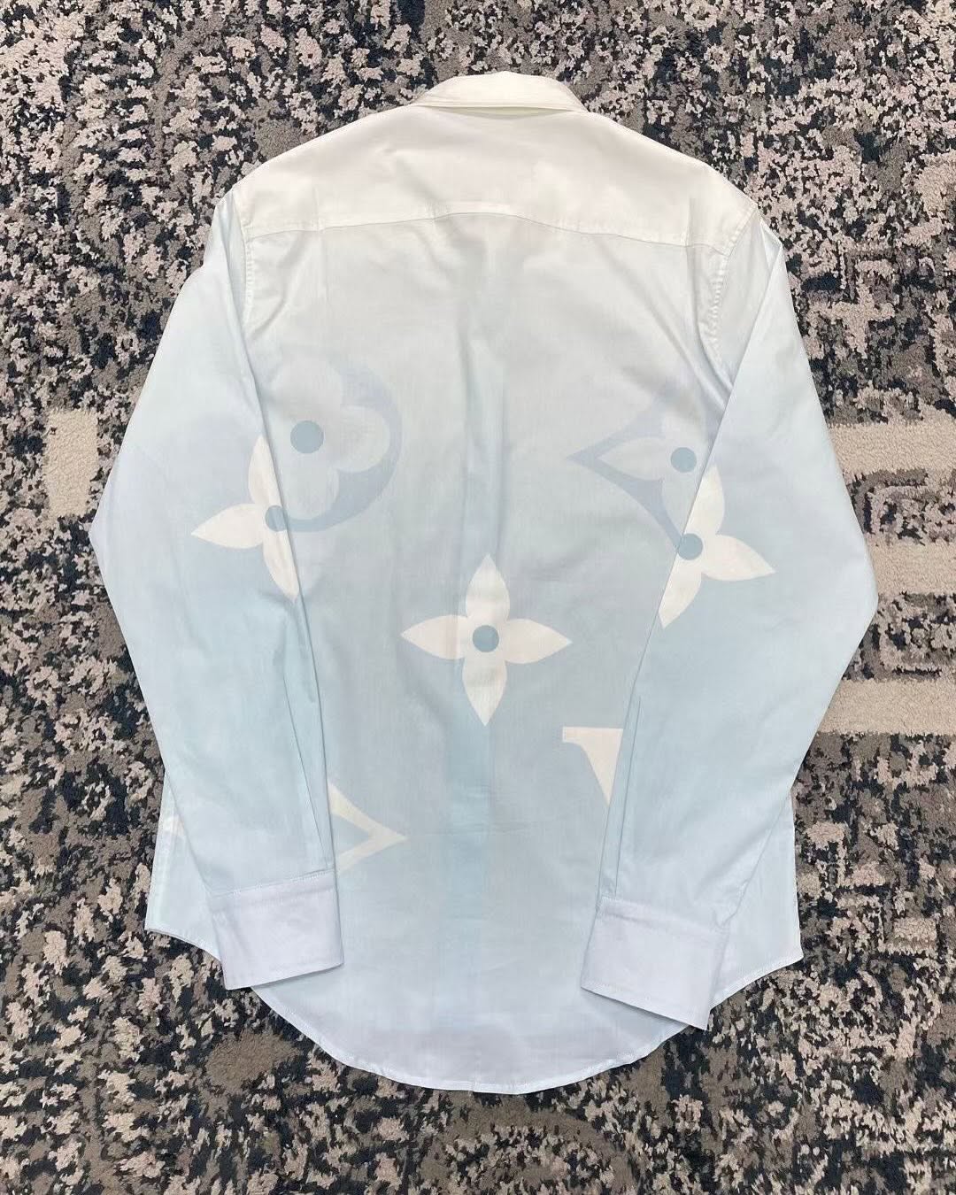 Printed Cotton Poplin Long-Sleeved Shirt