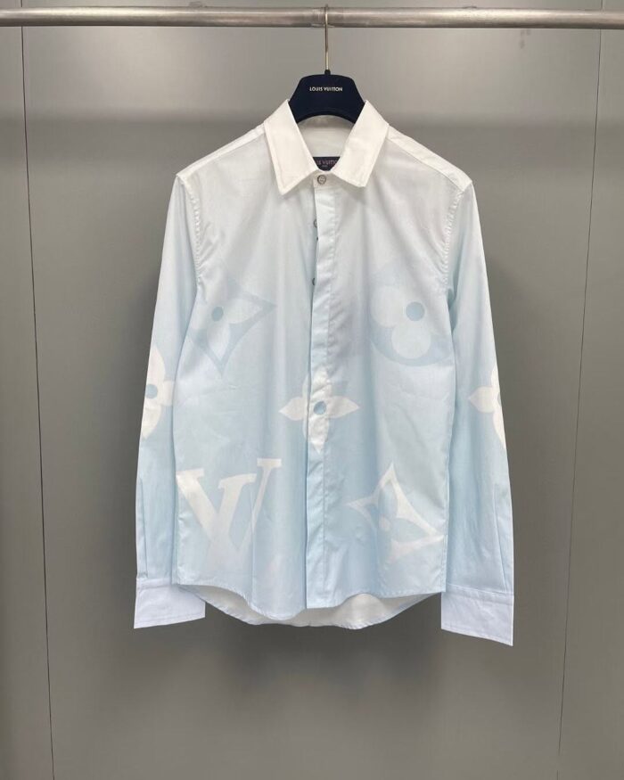 Printed Cotton Poplin Long-Sleeved Shirt