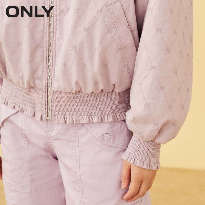 目目 fourteen kucun2 ONLY winter new style wood ear side bow loose baseball uniform windbreaker jacket female | 121436010