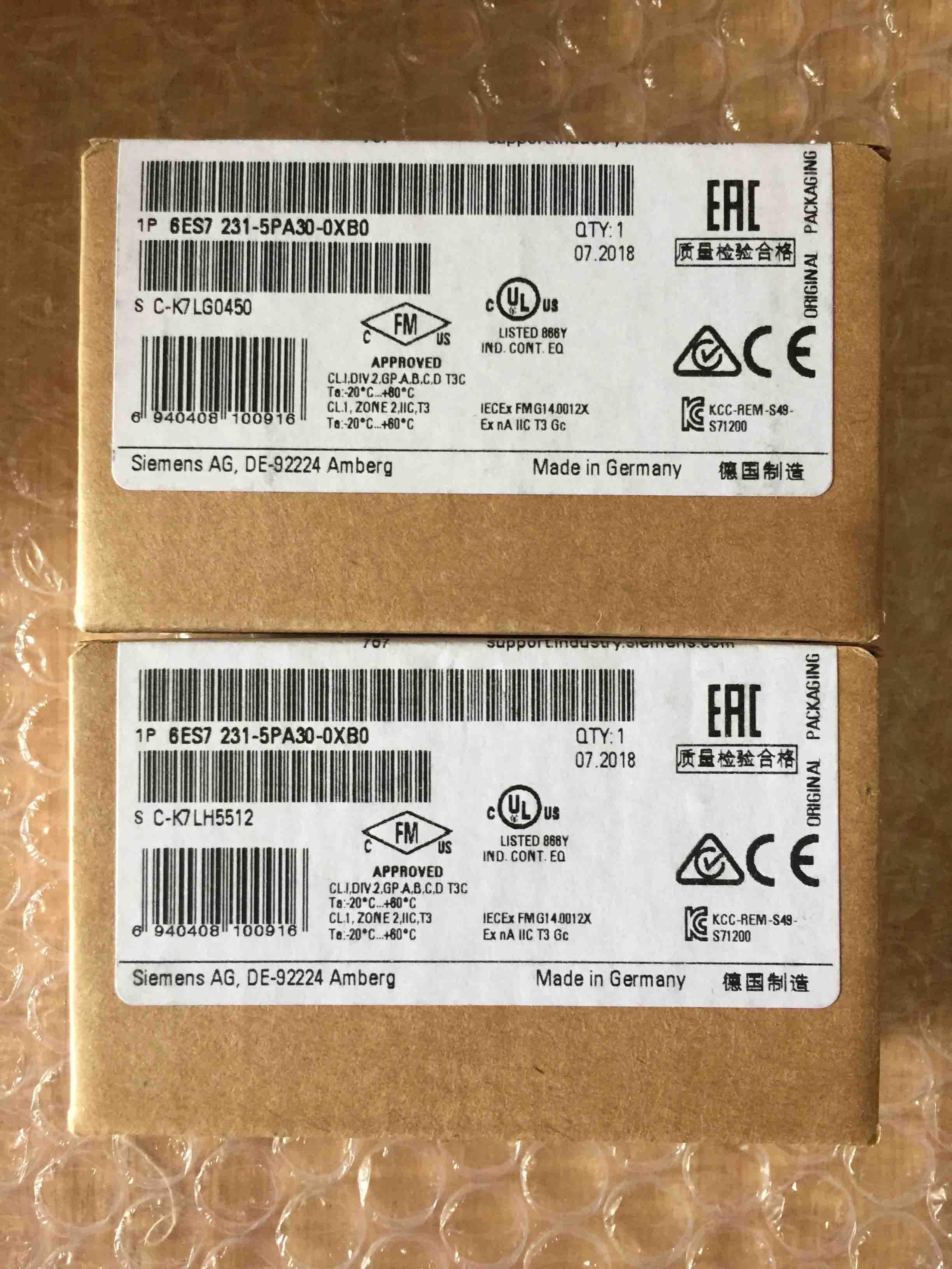 6ES7231-5PA30-0XB0 SIEMENS original new factory sealed