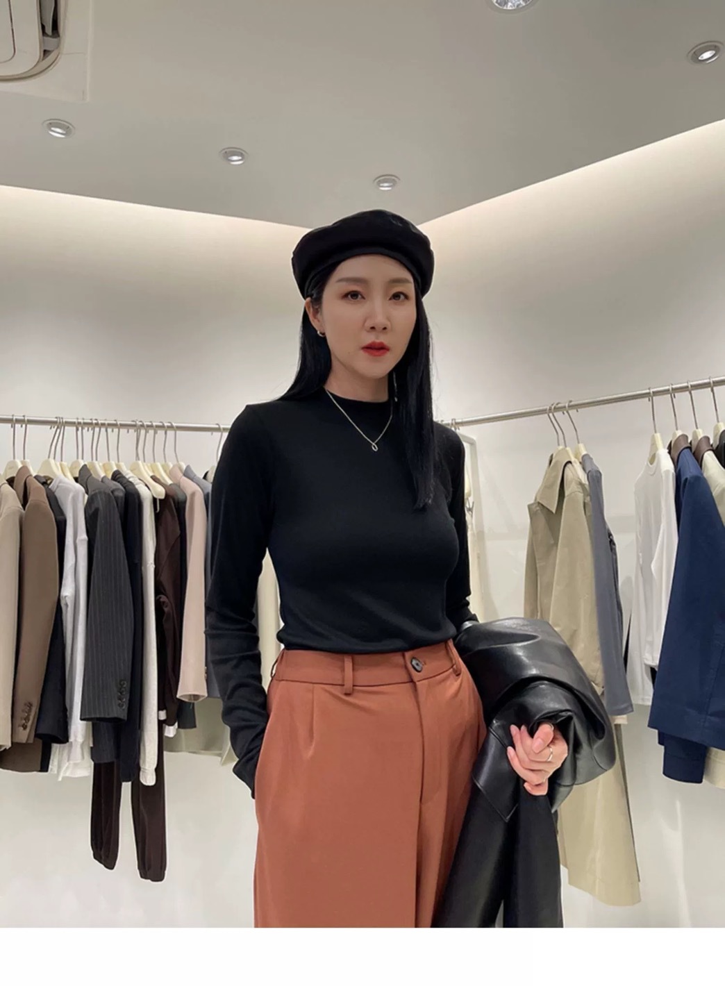销量wang卖3万多件ding制款供直播简约百搭基础款长袖T恤体恤女11 - leoleo123123