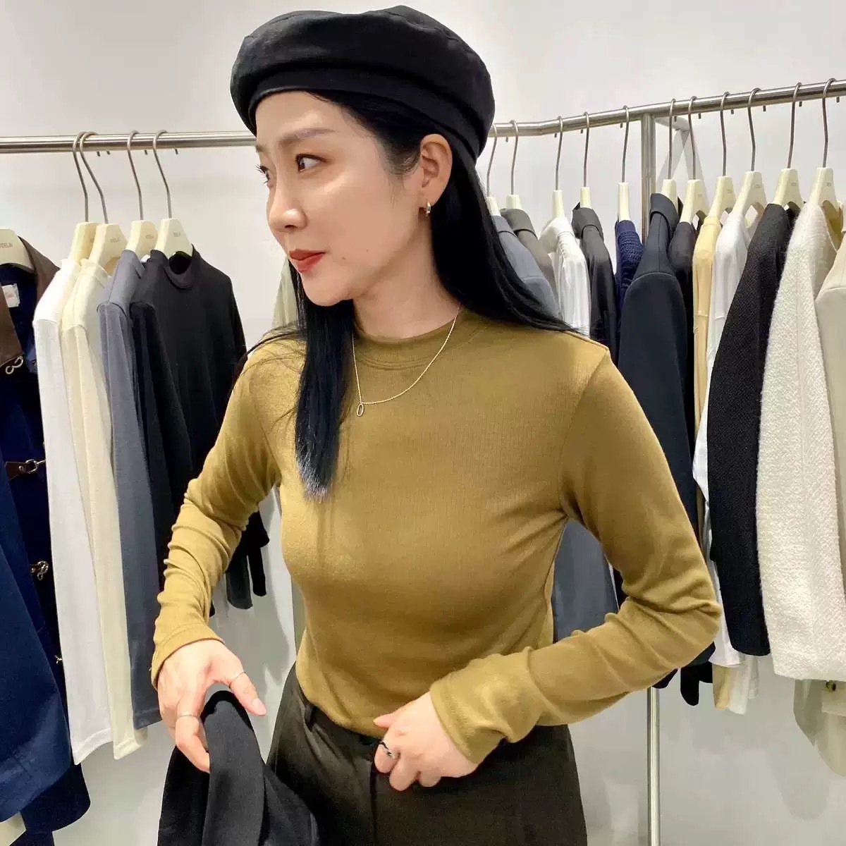 销量wang卖3万多件ding制款供直播简约百搭基础款长袖T恤体恤女11 - leoleo123123