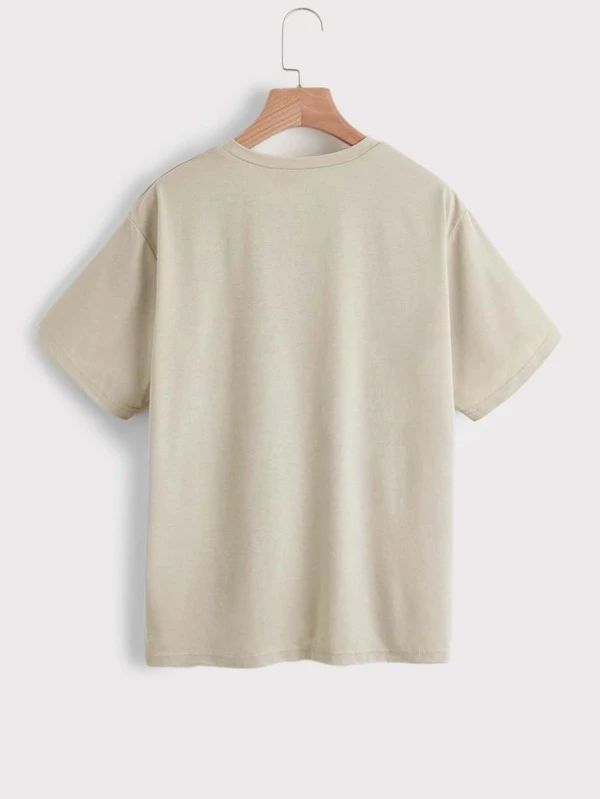 Mushroom And Butterfly Print Short Sleeve Tee - leoleo123123