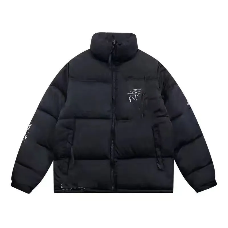 Winter Men puff down parka long sleeve hooded puffer Jacket Windbreakers Down Outerwear Causal mens printing jackets Thick warm Coats Tops Outwear - leoleo123123