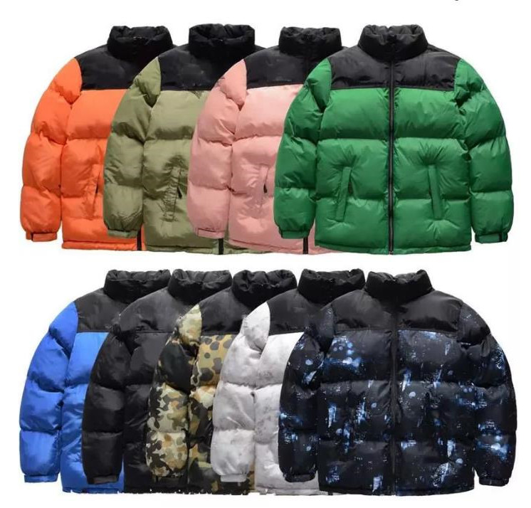 Winter Men puff down parka long sleeve hooded puffer Jacket Windbreakers Down Outerwear Causal mens printing jackets Thick warm Coats Tops Outwear - leoleo123123