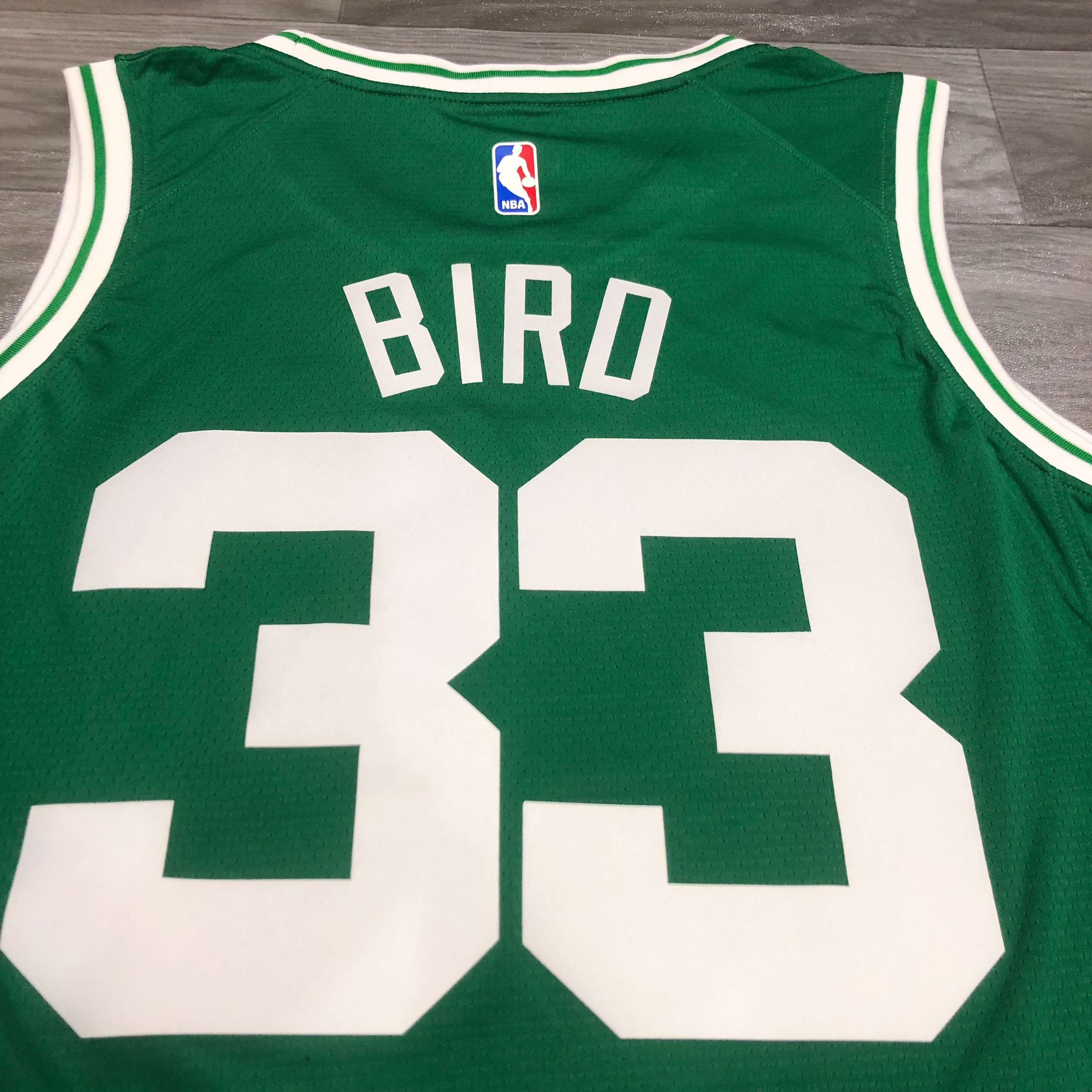 NBA Boston Celtics Green with White Name #33 BIRD Jersey High Quality Name and Number Print - leoleo123123
