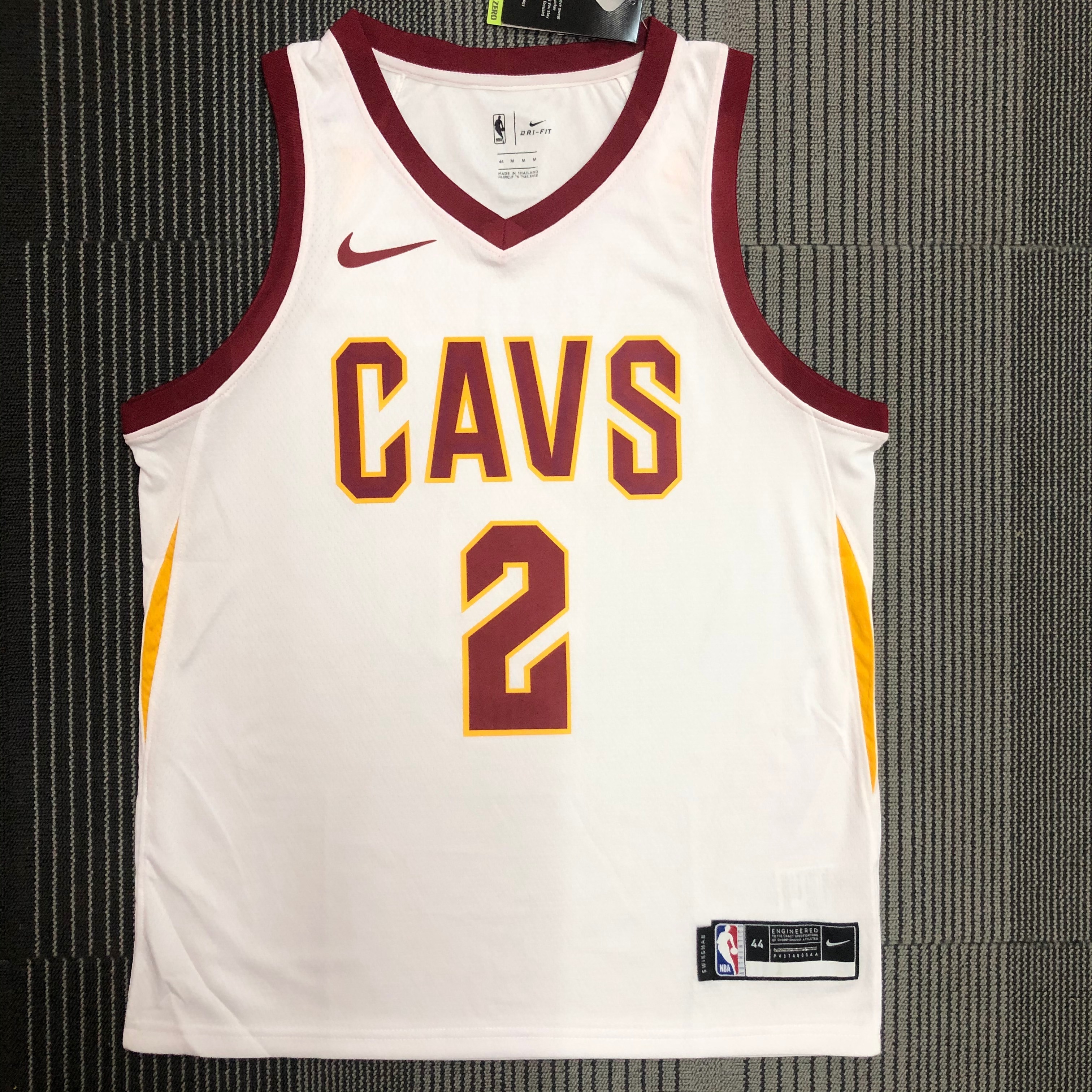 NBA Men Cleveland Cavaliers White #2 IRVING Jersey High Quality Name and Number Print - leoleo123123