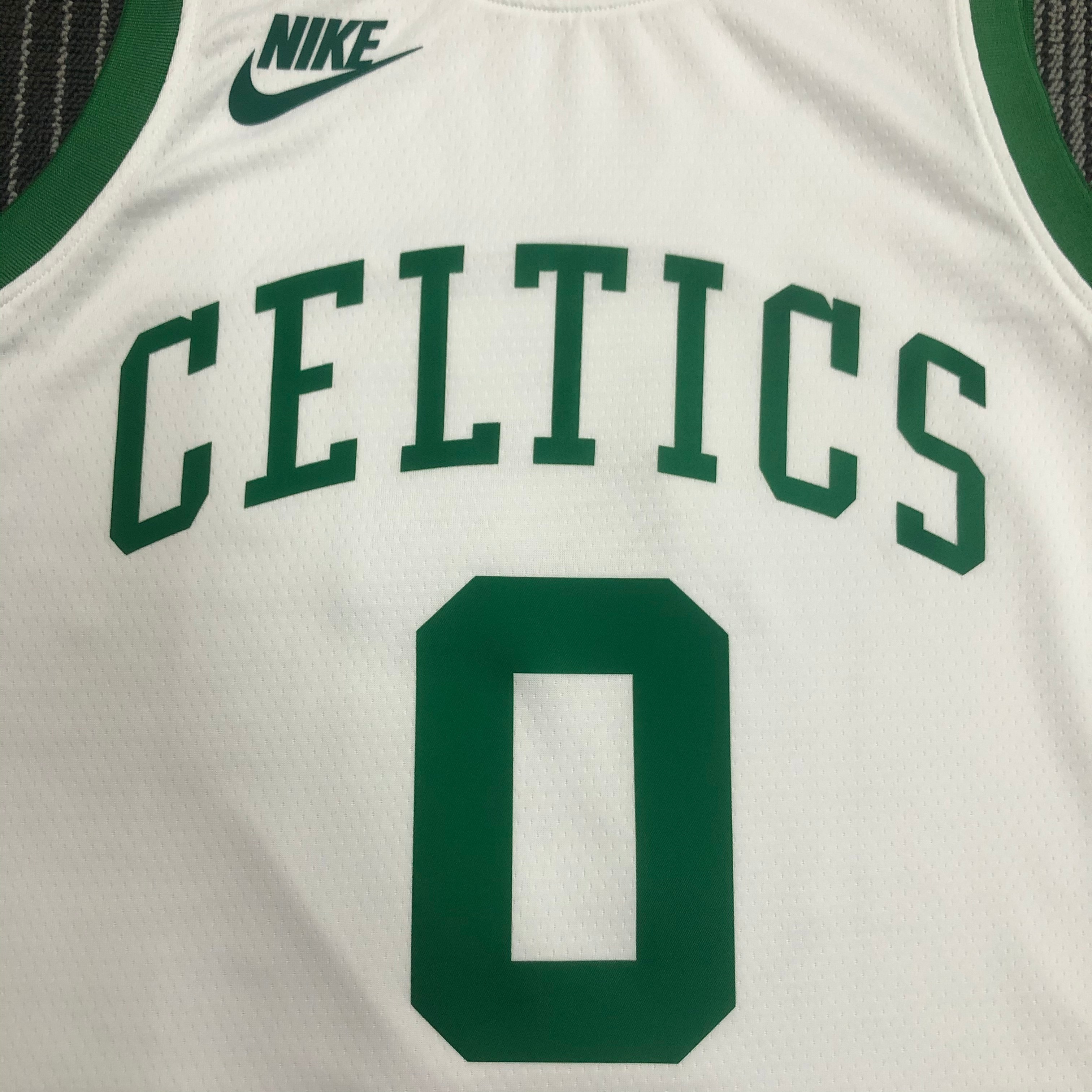 NBA 75th Anniversary Boston Celtics Retro White #0 TATUM Jersey High Quality Name and Number Print - leoleo123123