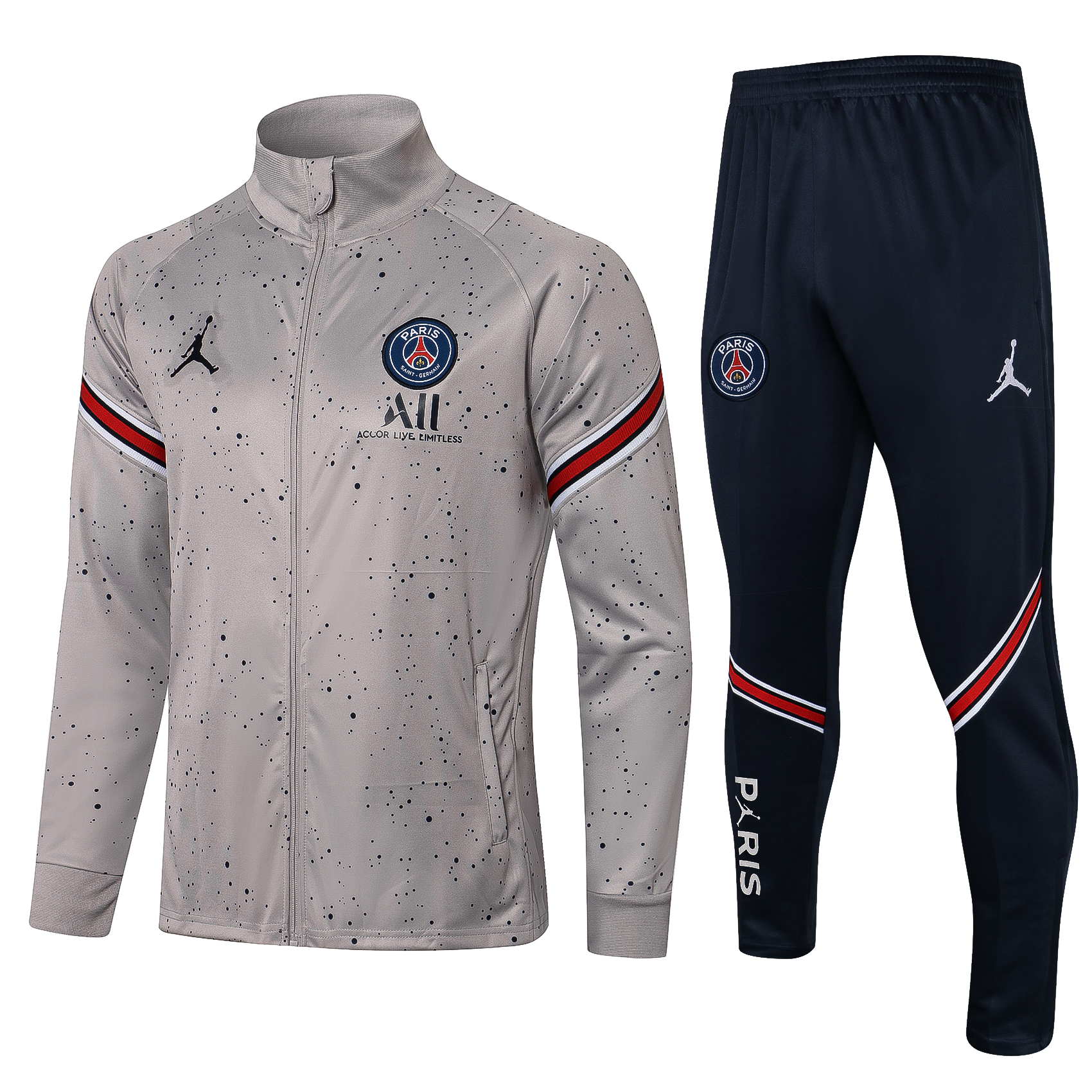 21/22 Psg Grey Jacket Tracksuit Thai Quality - leoleo123123