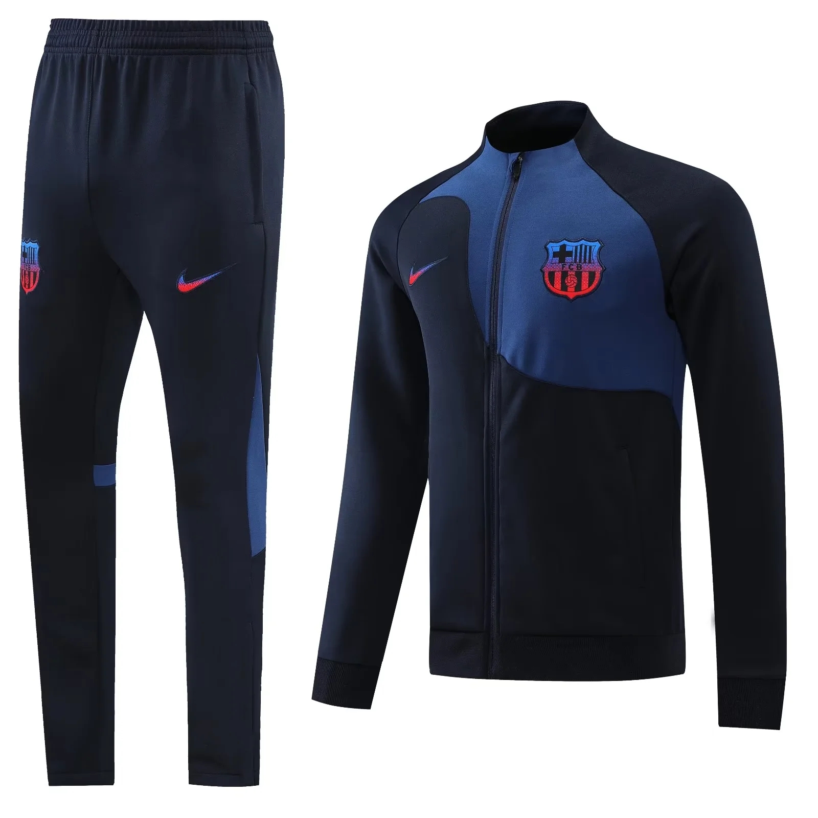 22-23 Barcelona Dark Blue Jacket Tracksuit Thai Quality - leoleo123123