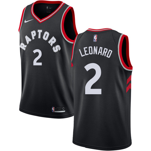NBA Men Toronto Raptors Black #2 LEONARD Jersey High Quality Name and Number Print - leoleo123123