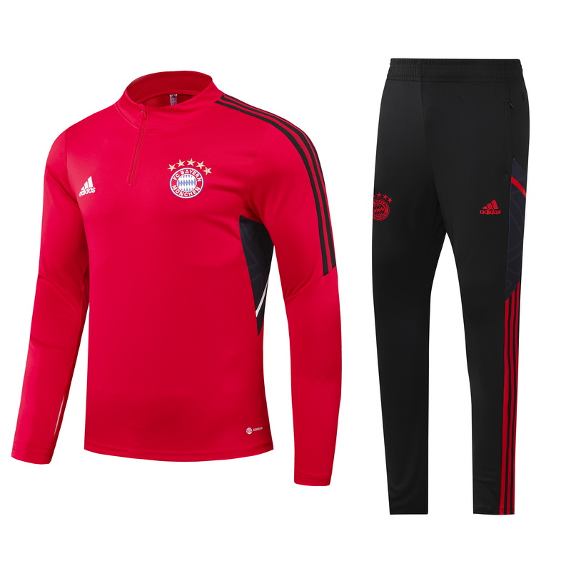 22/23 Bayern Munich Kids Red Sweater Tracksuit Thai Quality - leoleo123123