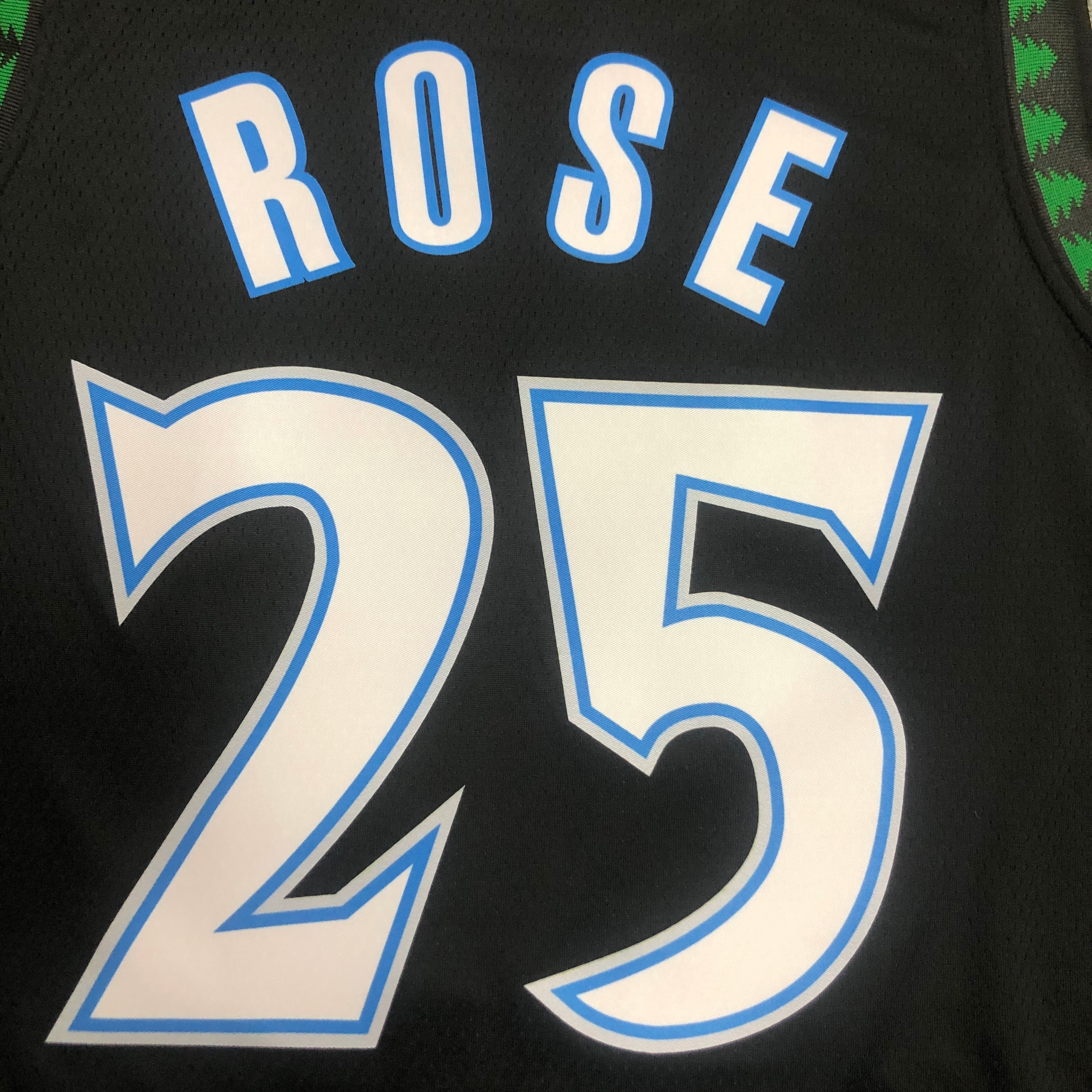 NBA Men Minnesota Timberwolves Retro Black #25 ROSE Jersey High Quality Name and Number Print - leoleo123123