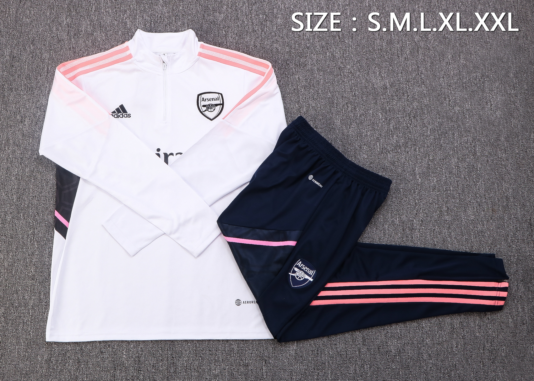 22-23 Arsenal White Sweater Tracksuit Thai Quality - leoleo123123