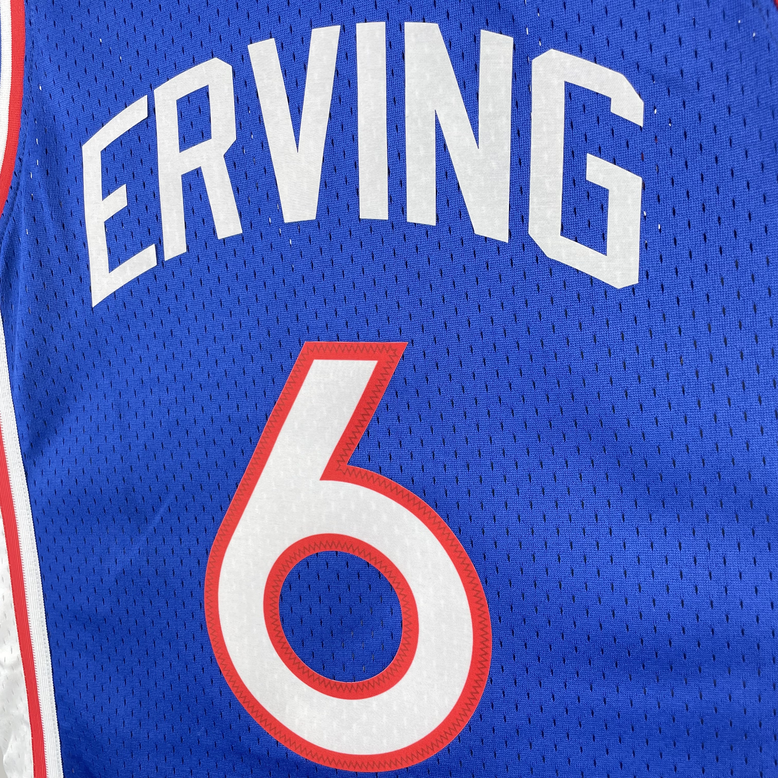 NBA Men 1982-83 Philadelphia 76ers Blue #6 ERVING Swingman Jersey - leoleo123123