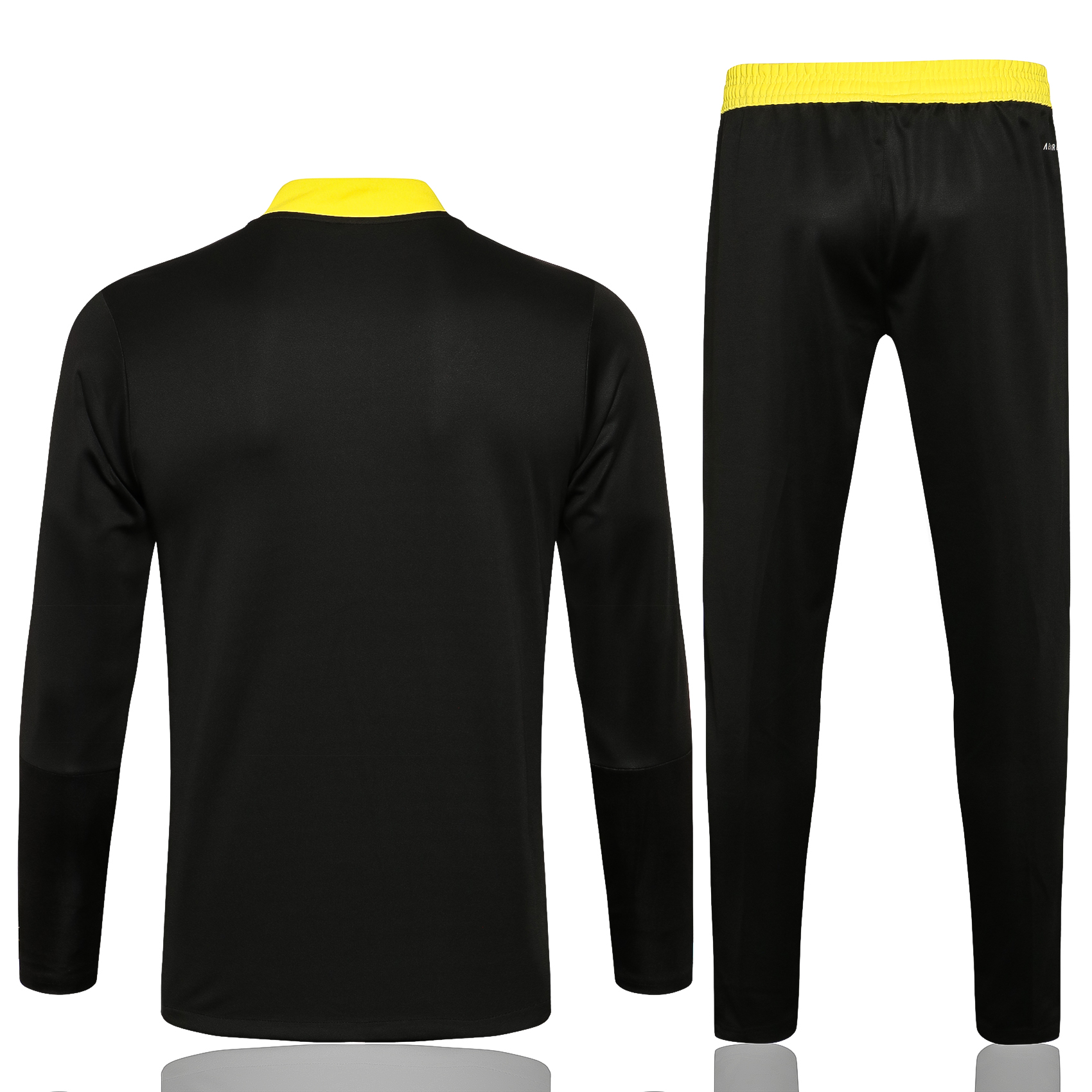 21-22 Juventus Black with Yellow Lines Sweater Tracksuit Thai Quality - leoleo123123