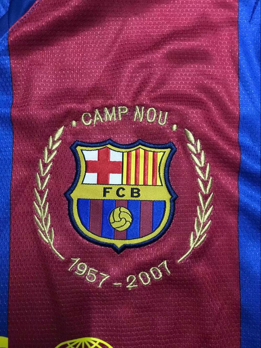 2007 Barcelona Home Retro Jersey - leoleo123123