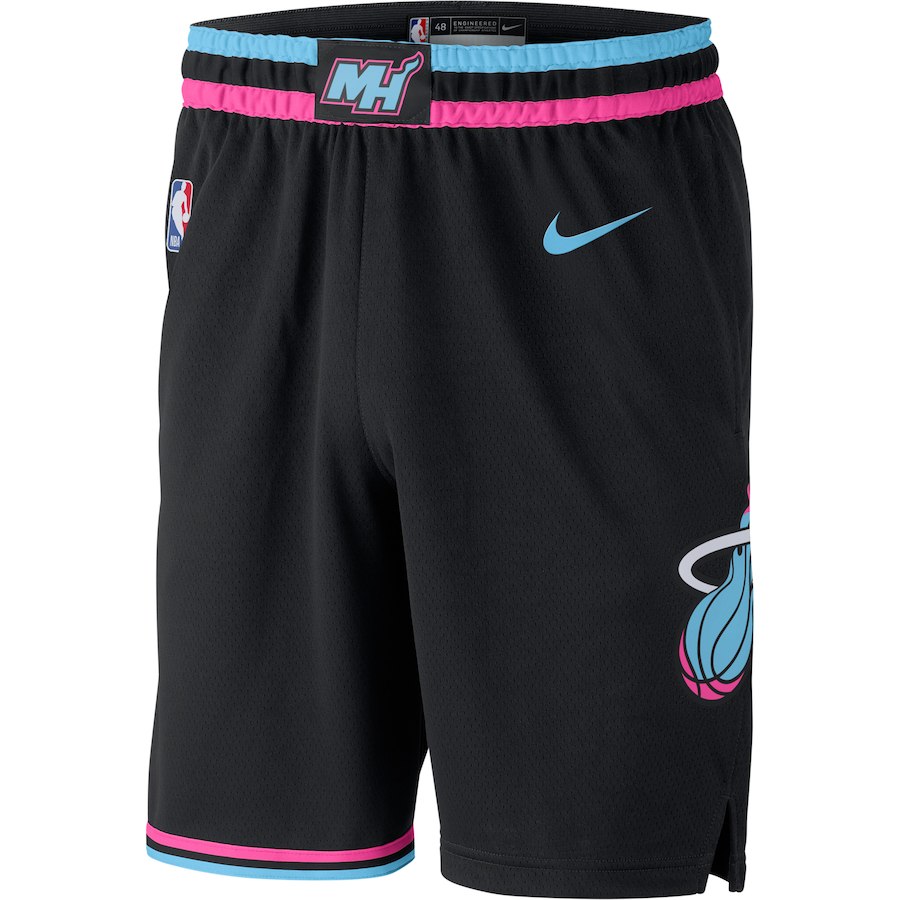 NBA Men Miami Heat Black City Pant High Quality Name and Number Print - leoleo123123