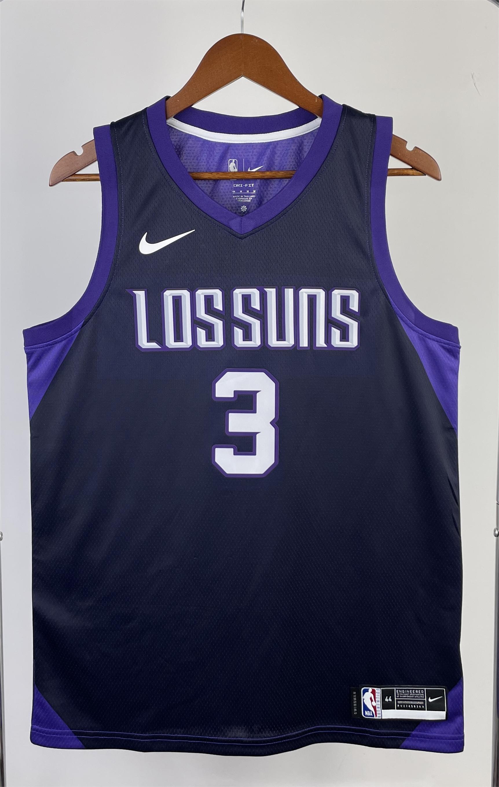 NBA Men 2018 Phoenix Suns Purple #3 PAUL Jersey High Quality Name and Number Print - leoleo123123
