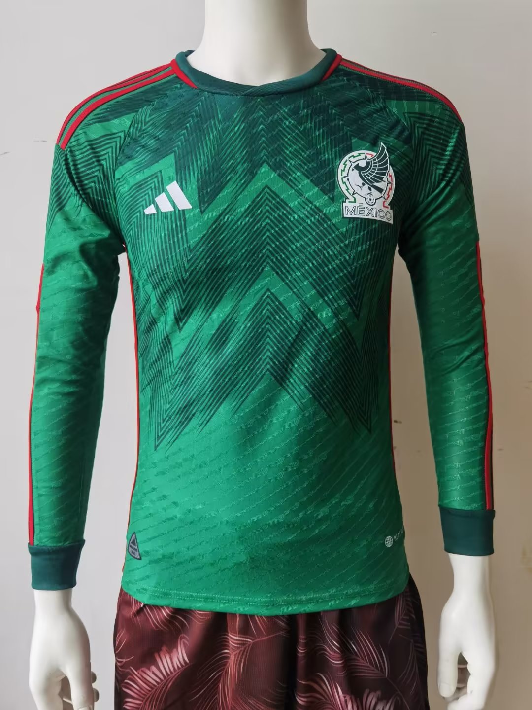22/23 Mexico Home World Cup Jersey Long Sleeve Player Version 1:1 Quaility - leoleo123123