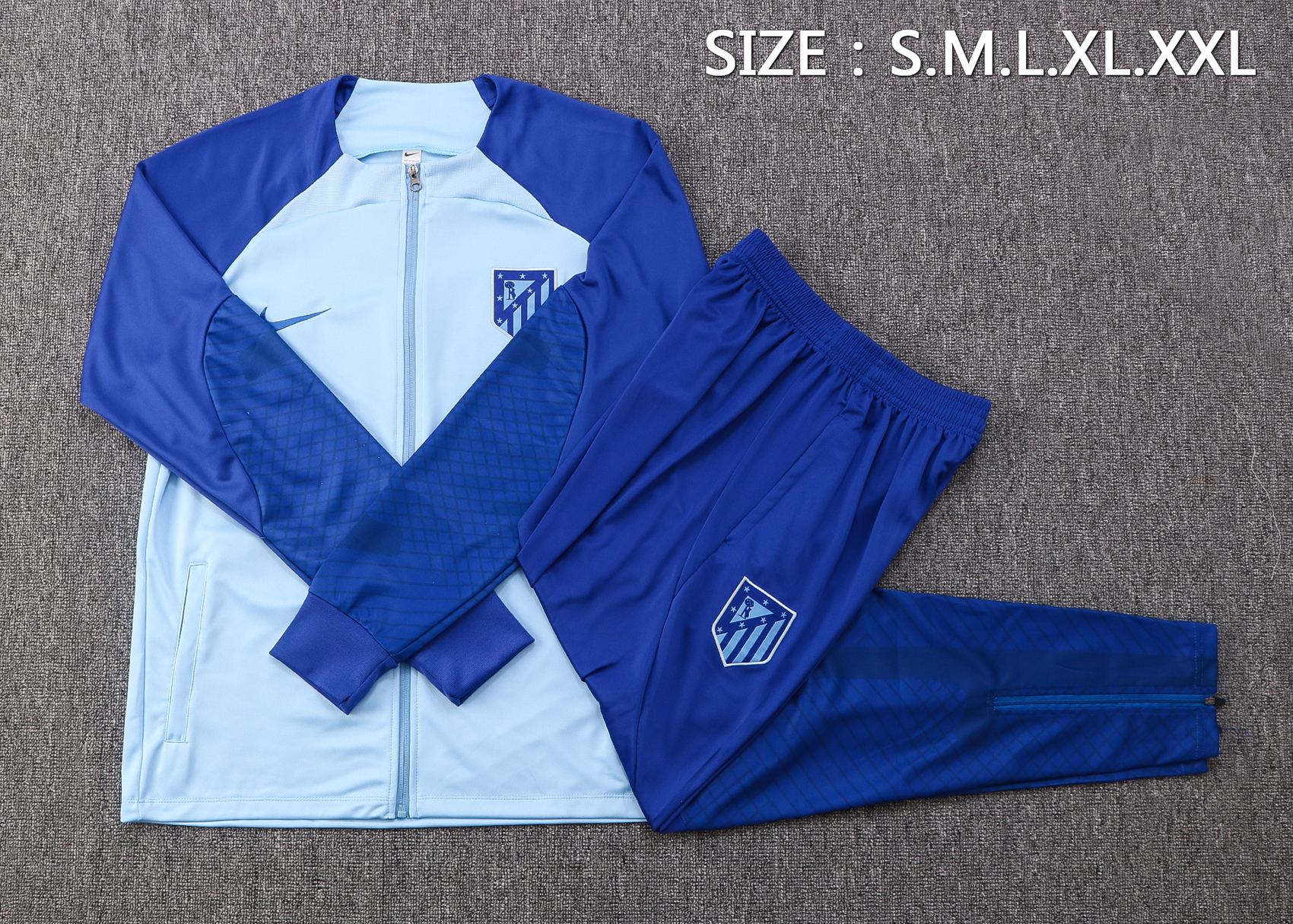22-23 At Madrid Light Blue Jacket Thai Quality - leoleo123123