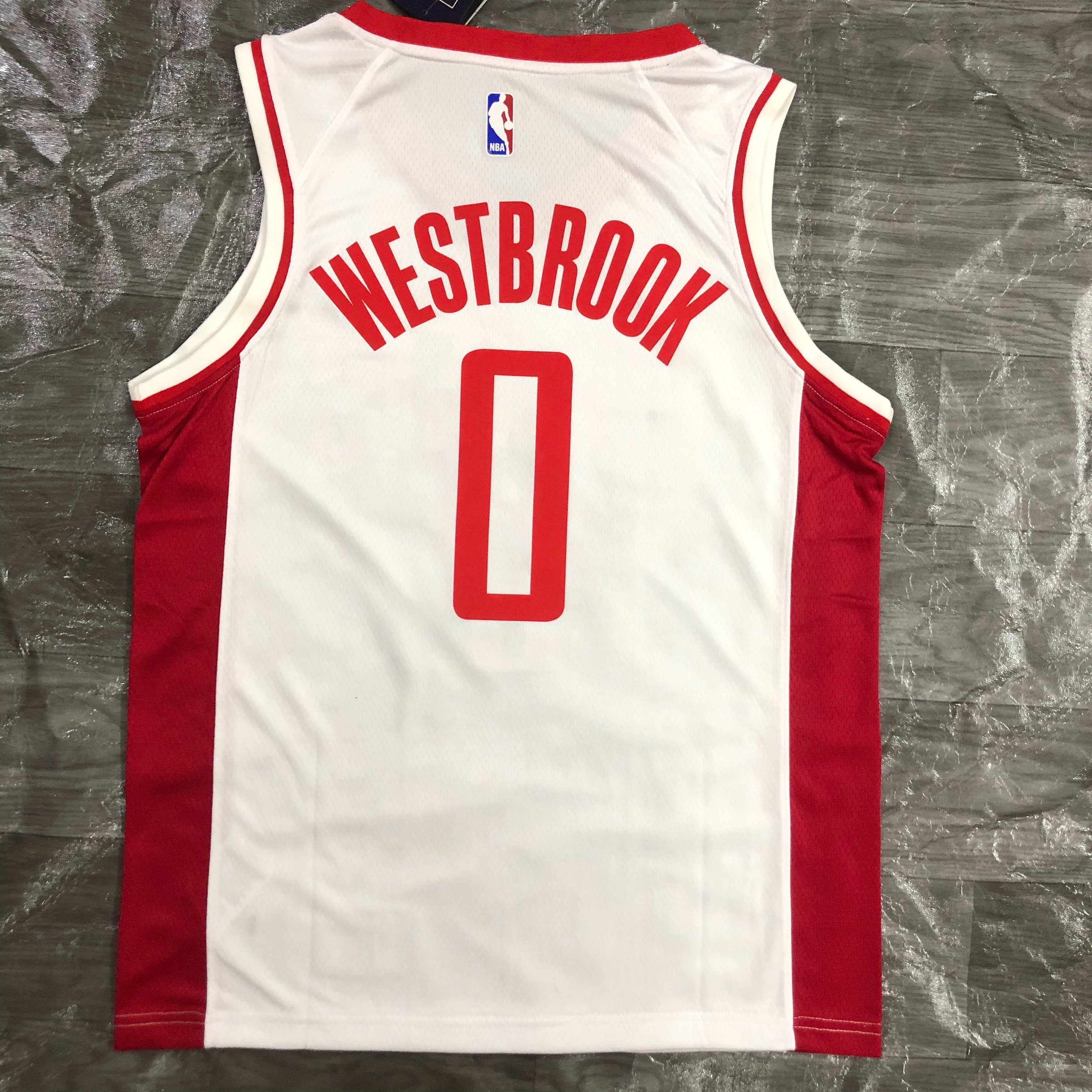 NBA Men Season 2021 Houston Rockets White #0 WESTBROOK Jersey High Quality Name and Number Print - leoleo123123