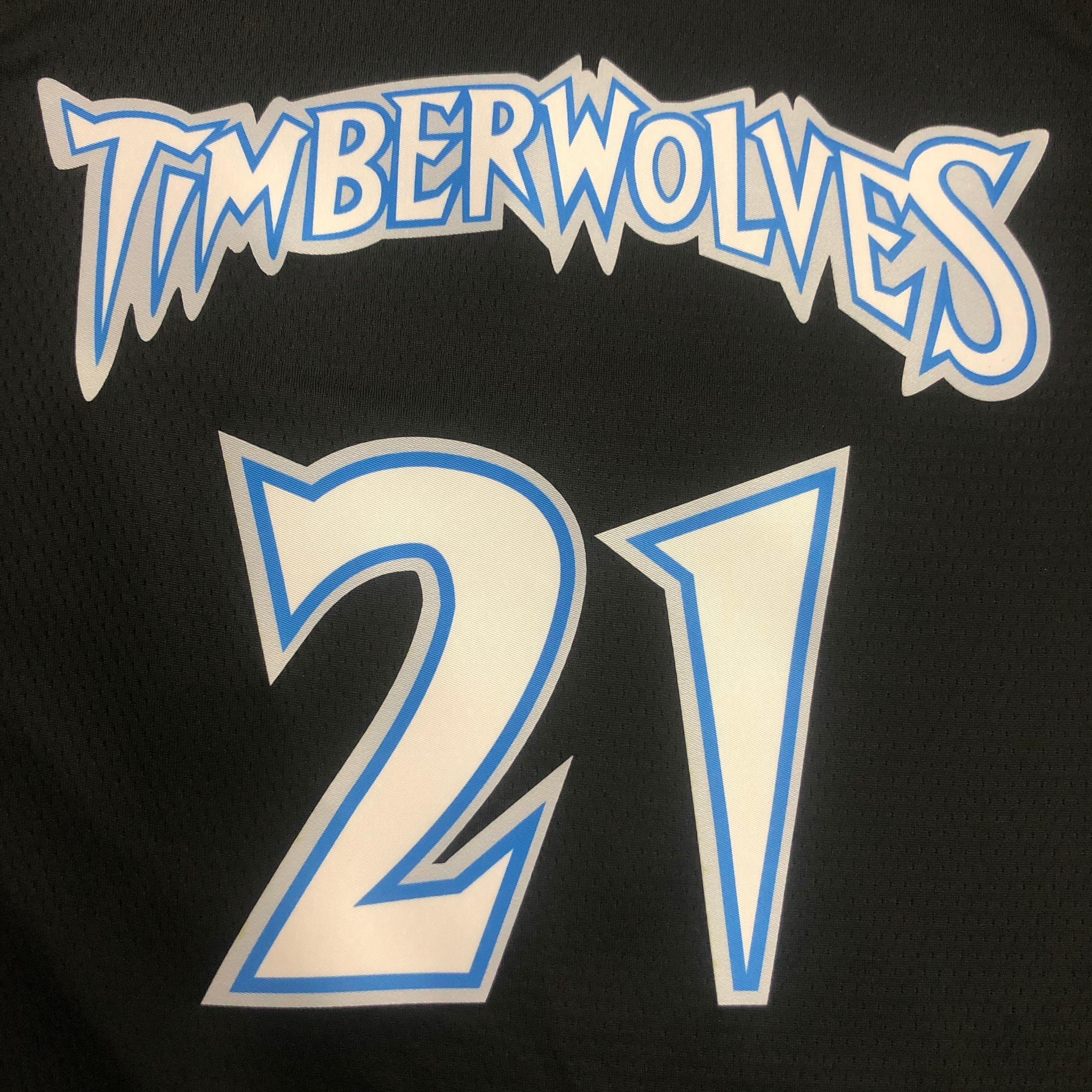 NBA Men Minnesota Timberwolves Retro Black #21 GARNETT Jersey High Quality Name and Number Print - leoleo123123