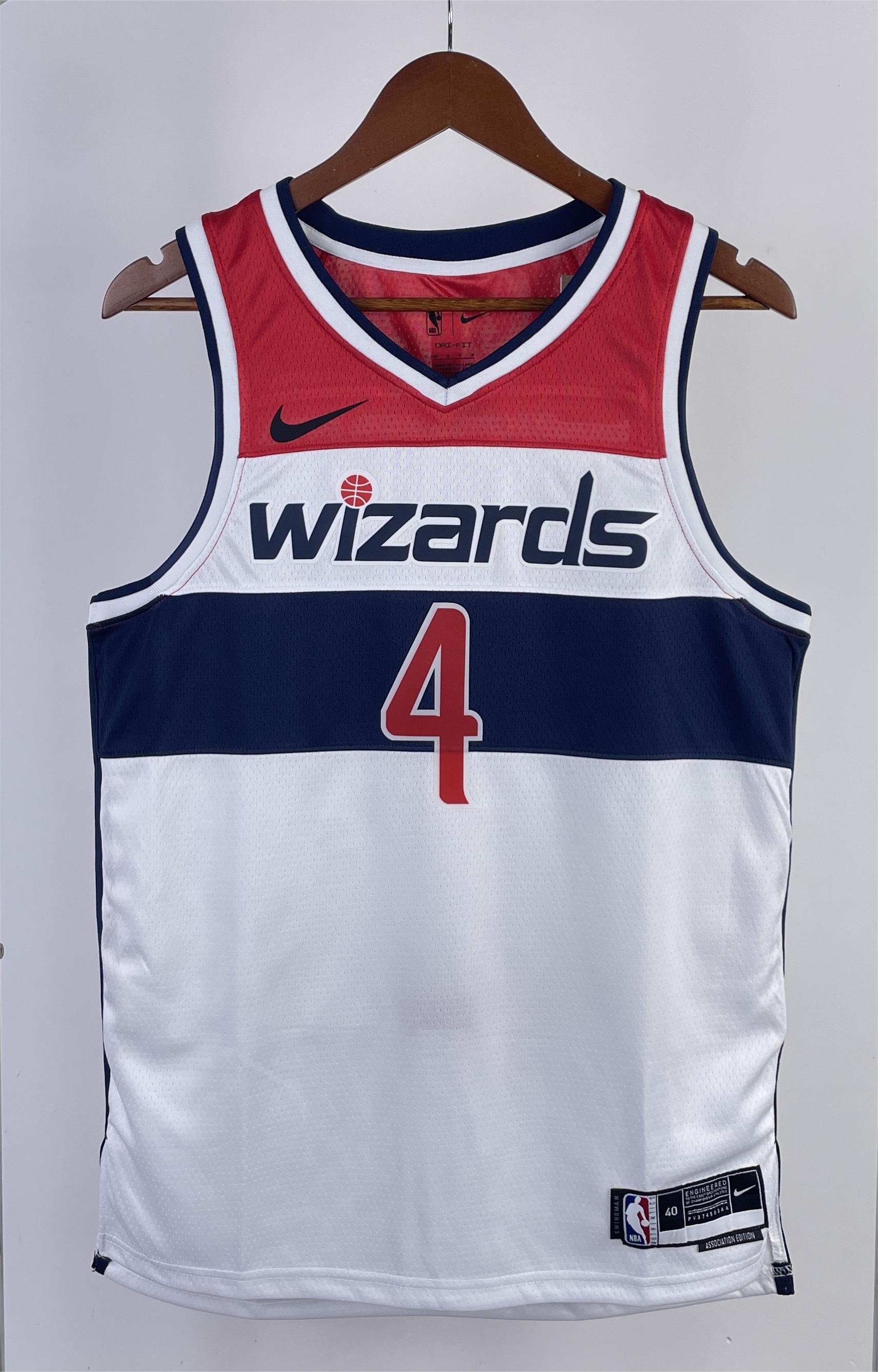 NBA Men 2023 Washington Wizards White #4 WESTBROOK Jersey High Quality Name and Number Print - leoleo123123