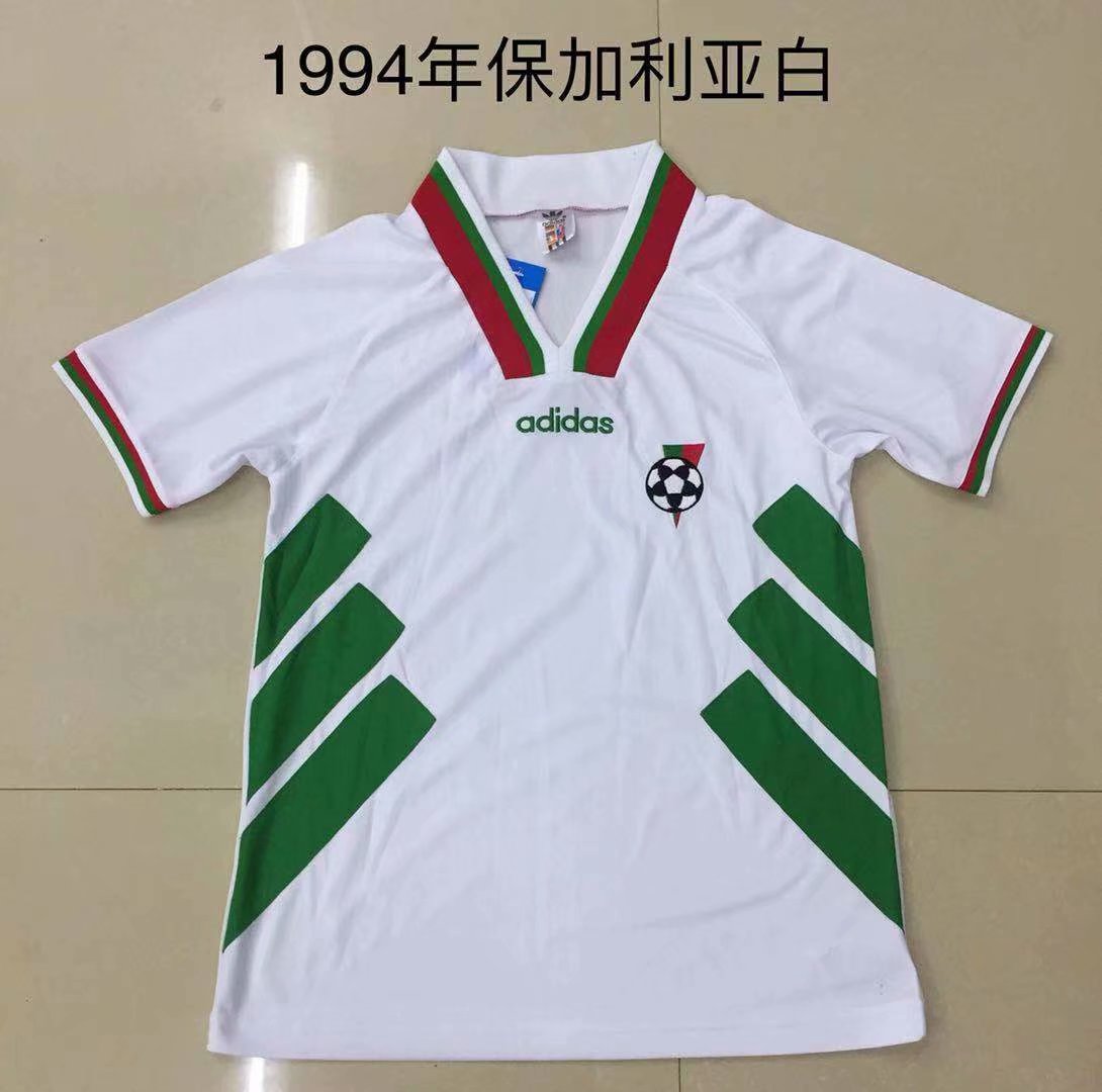 1994 Bulgaria White Retro Jersye - leoleo123123