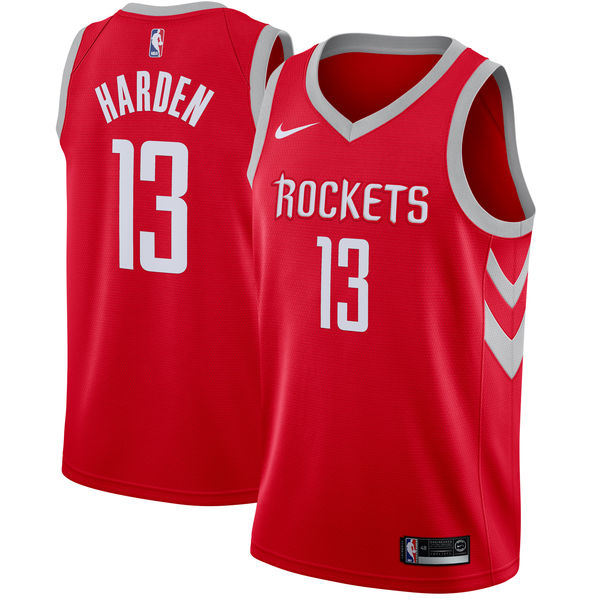 NBA Men Houston Rockets Red #13 HARDEN Jersey High Quality Name and Number Print - leoleo123123