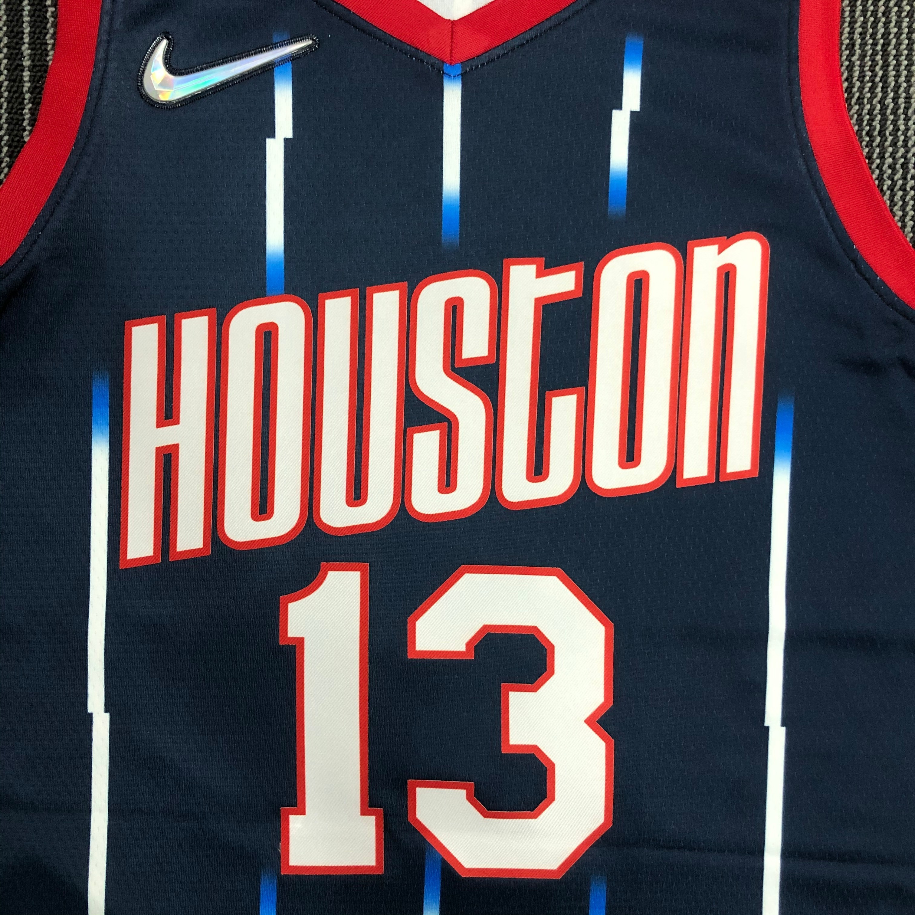 NBA Men Season 2022 Houston Rockets Blue #13 HARDEN Jersey High Quality Name and Number Print - leoleo123123