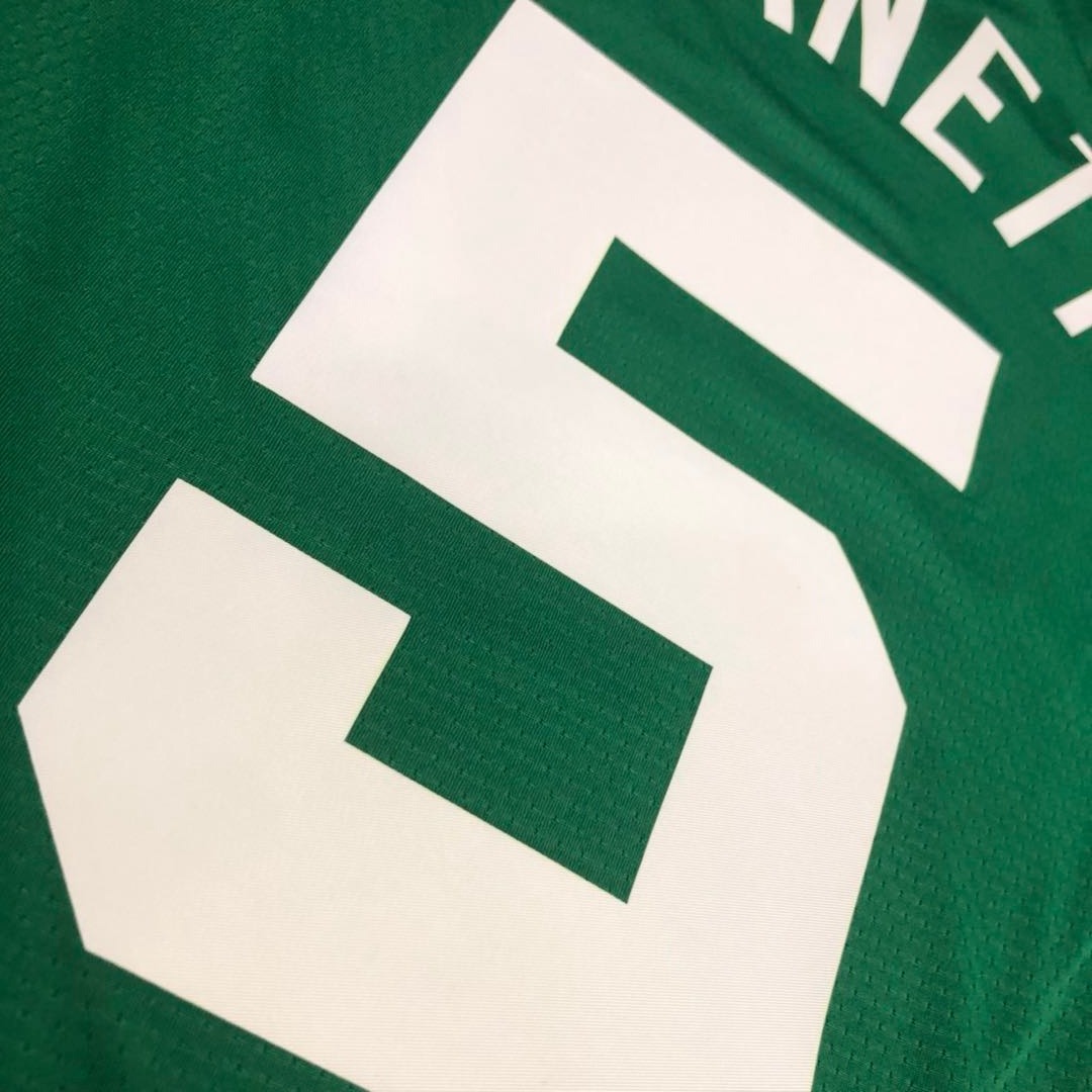 NBA Boston Celtics Green with White Name #5 GARNETT Jersey High Quality Name and Number Print - leoleo123123