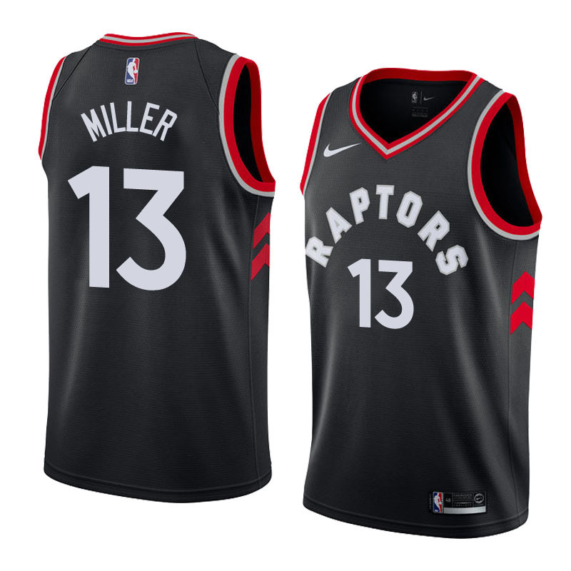 NBA Men Toronto Raptors Black #13 MILLER Jersey High Quality Name and Number Print - leoleo123123