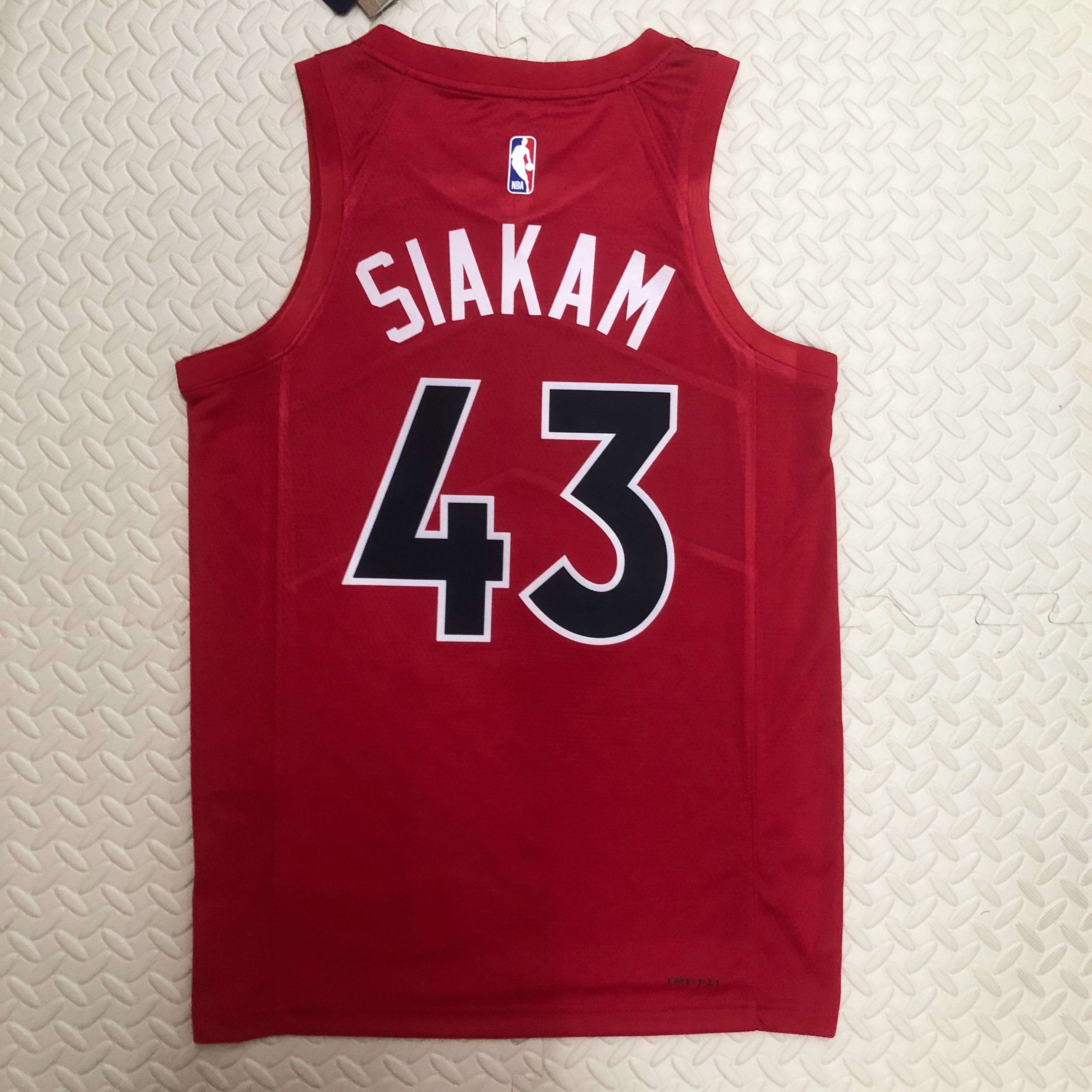 NBA Men Toronto Raptors Red #43 SIAKAM Jersey High Quality Name and Number Print - leoleo123123