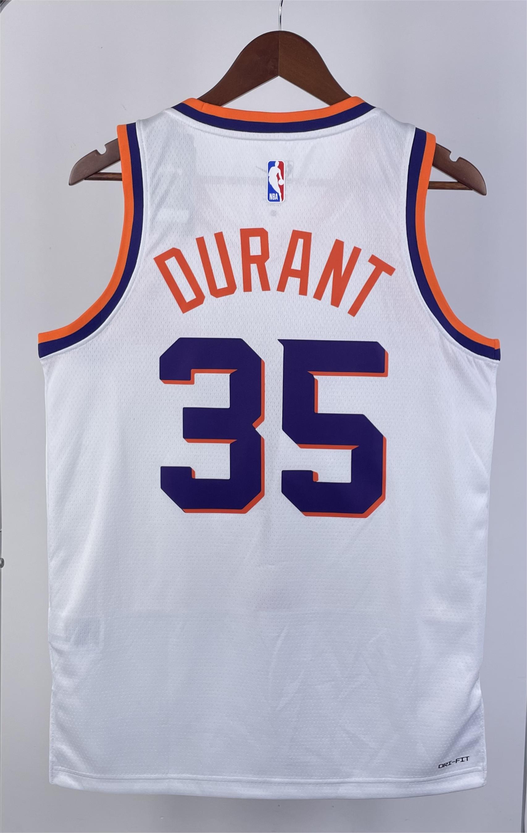 NBA Men 2024 Phoenix Suns White #35 DURANT Jersey High Quality Name and Number Print - leoleo123123