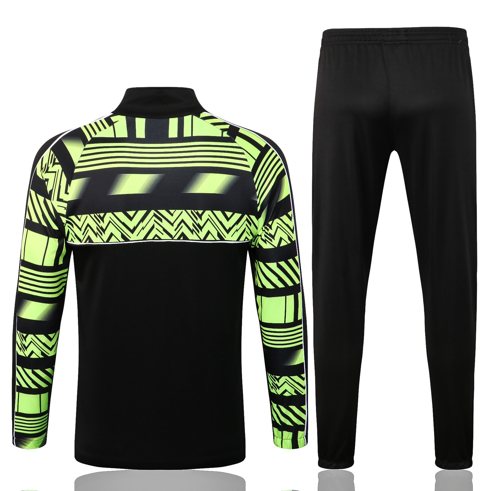22-23 Dortmund Black with Green Ink-jet Printing Jacket Tracksuit Thai Quality - leoleo123123