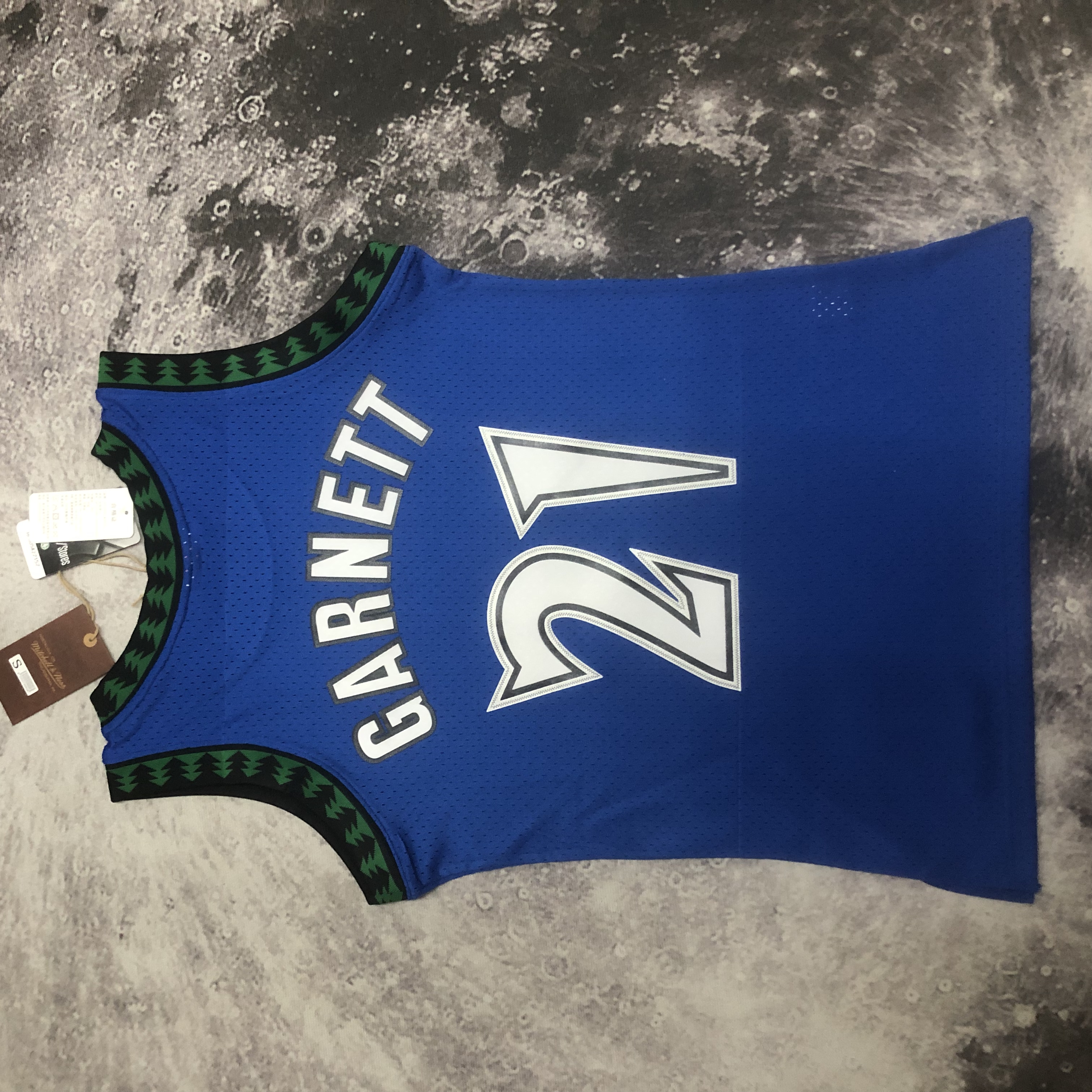 NBA Men 03-04 Minnesota Timberwolves Blue #0 GARNETT Classics Swingman Jersey - leoleo123123