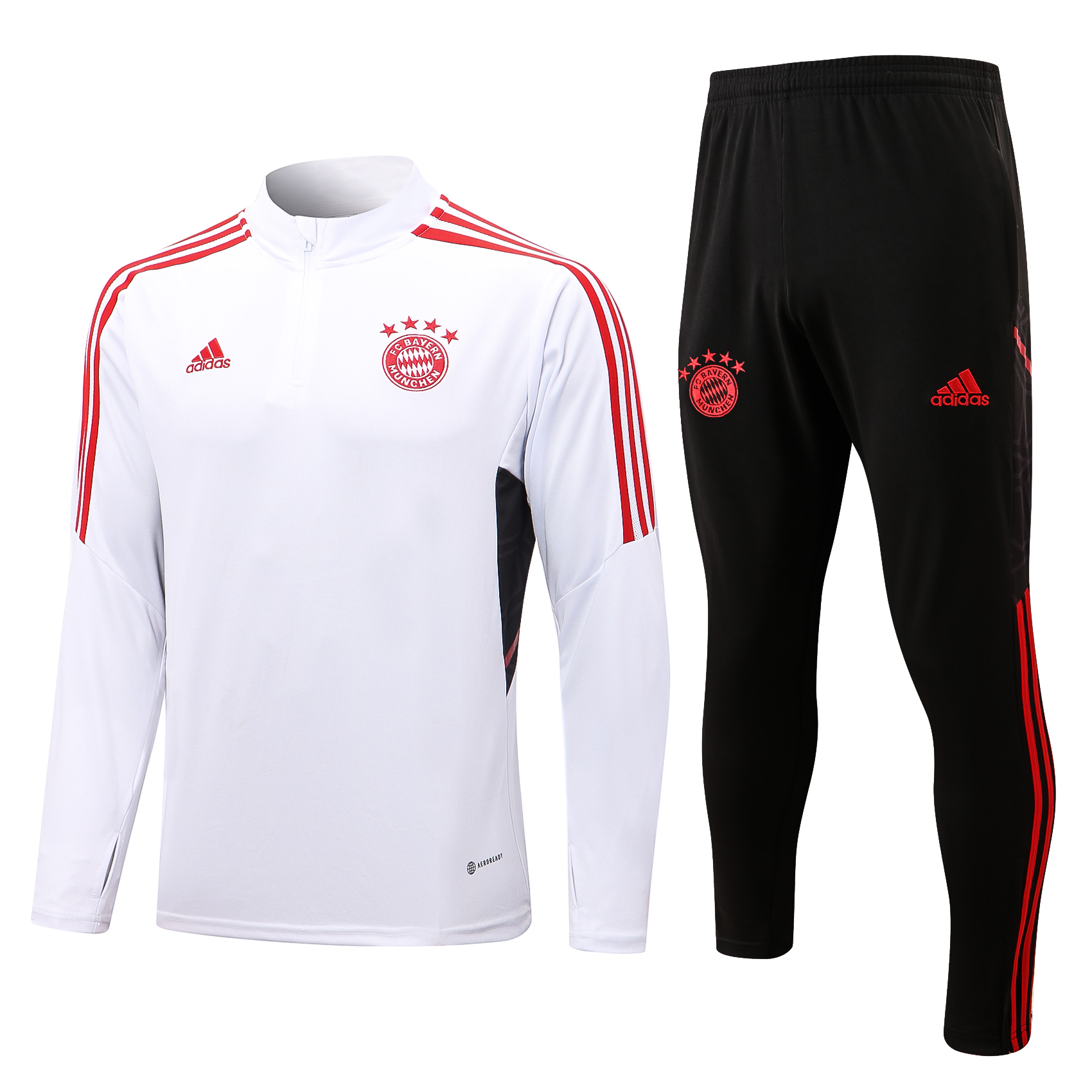 22/23 Bayern Munich White Sweater Tracksuit Thai Quality - leoleo123123